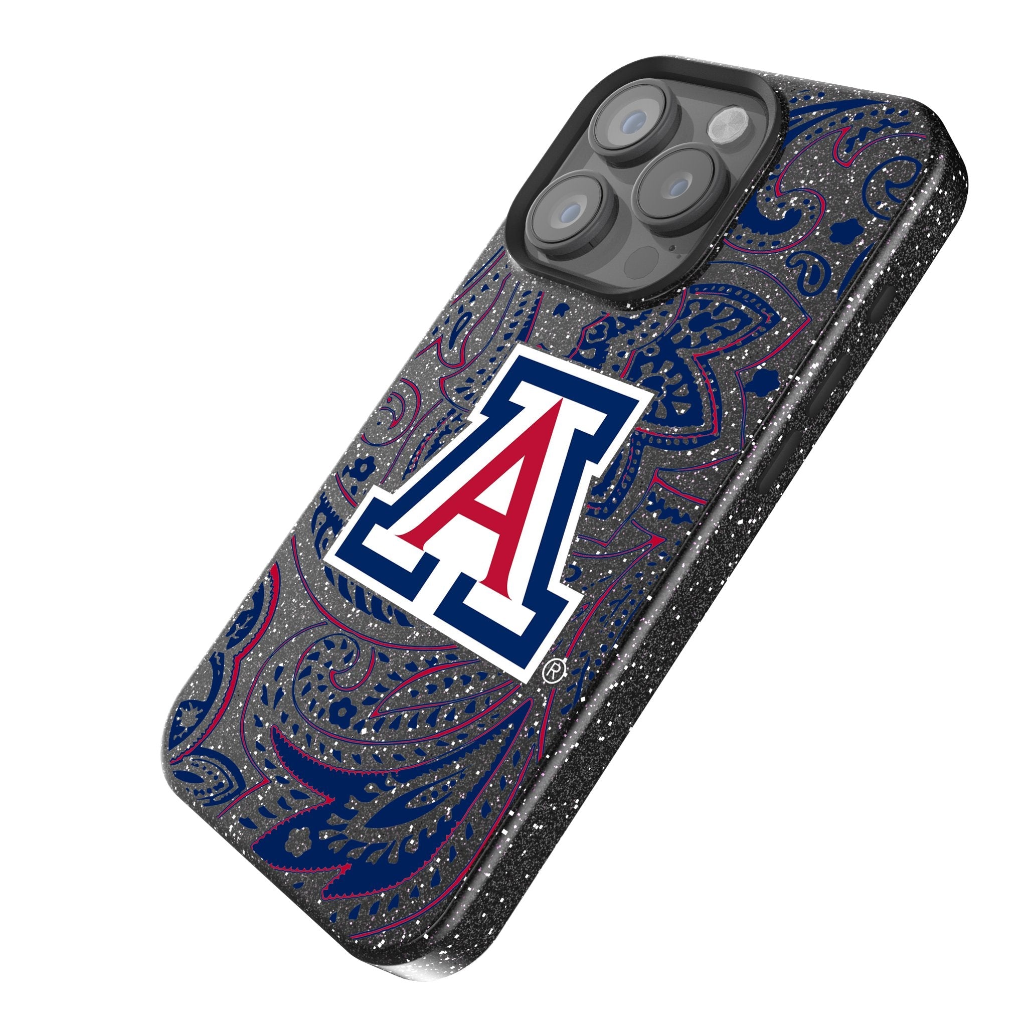 University of Arizona Wildcats Paisley Bling Phone Case