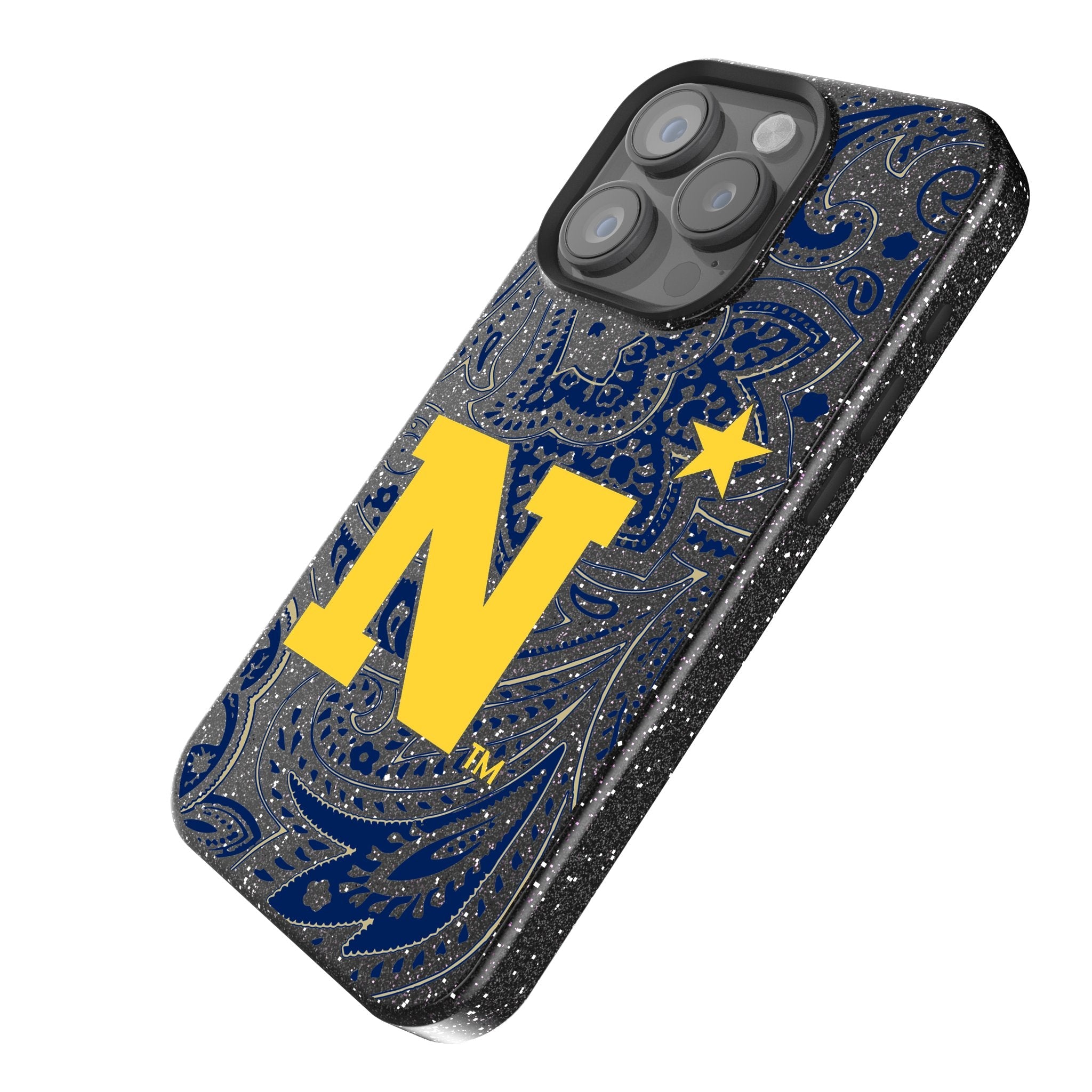United State Naval Academy Midshipmen Paisley Bling Phone Case 2