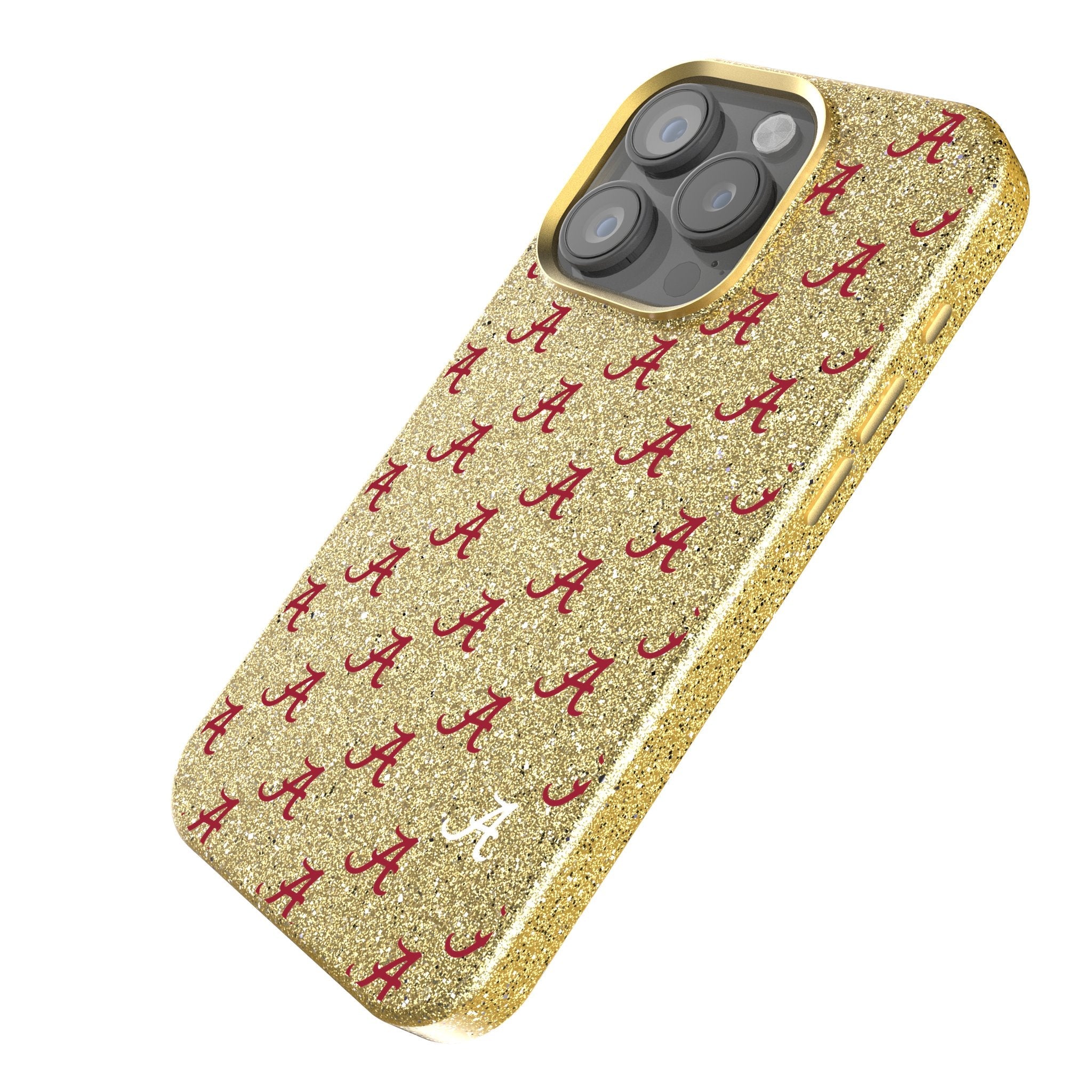 University of Alabama Crimson Tide Script A Fashion Pattern Bling Phone Case for Apple iPhone 2