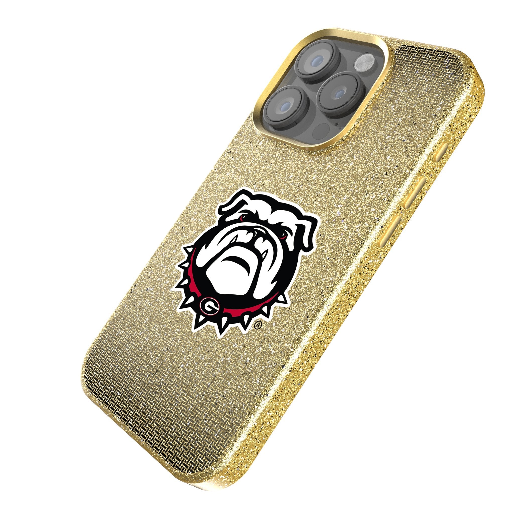 University of Georgia Bulldogs Uga Linen Bling Phone Case for Apple iPhone