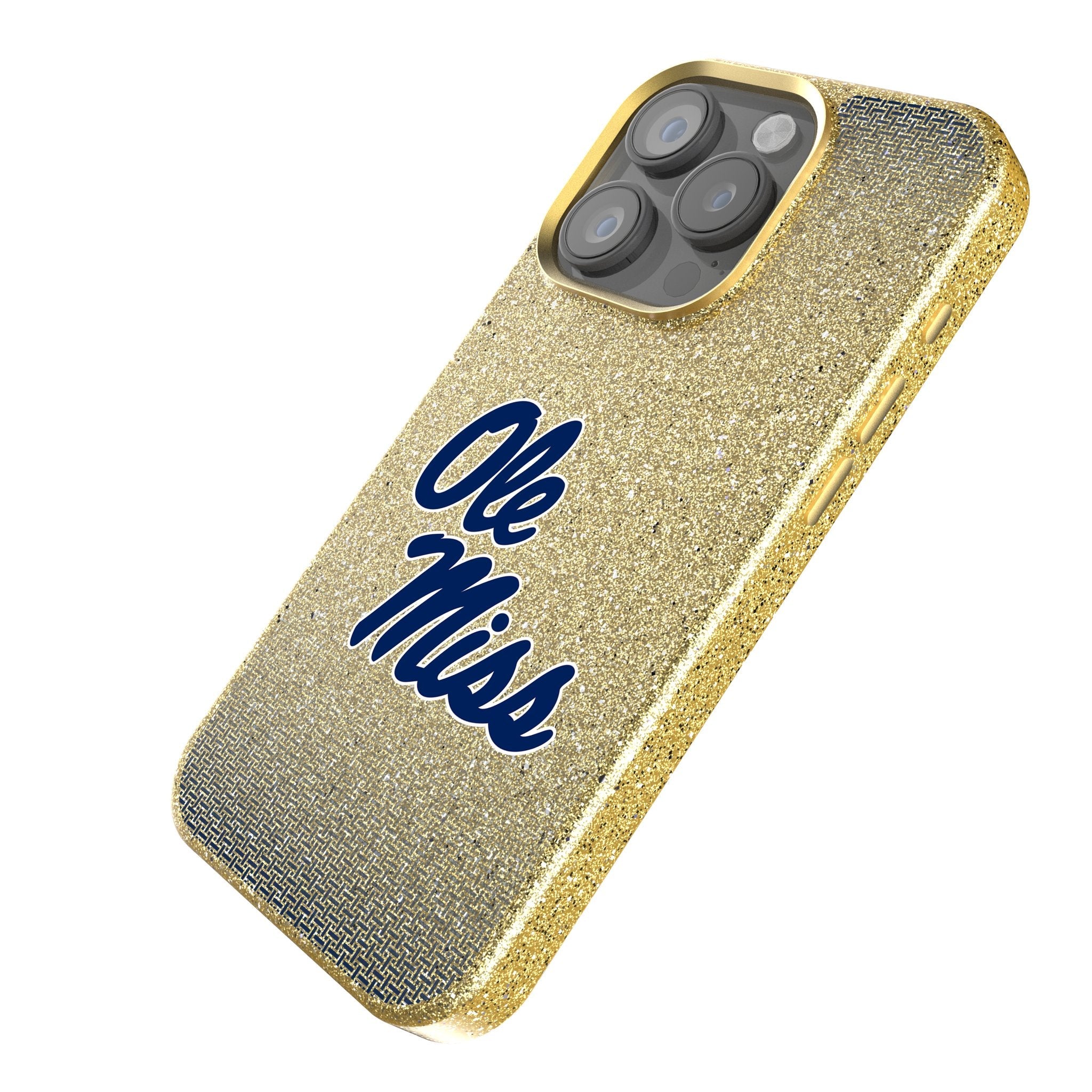 University of Mississippi Rebels Linen Bling Phone Case for Apple iPhone 2