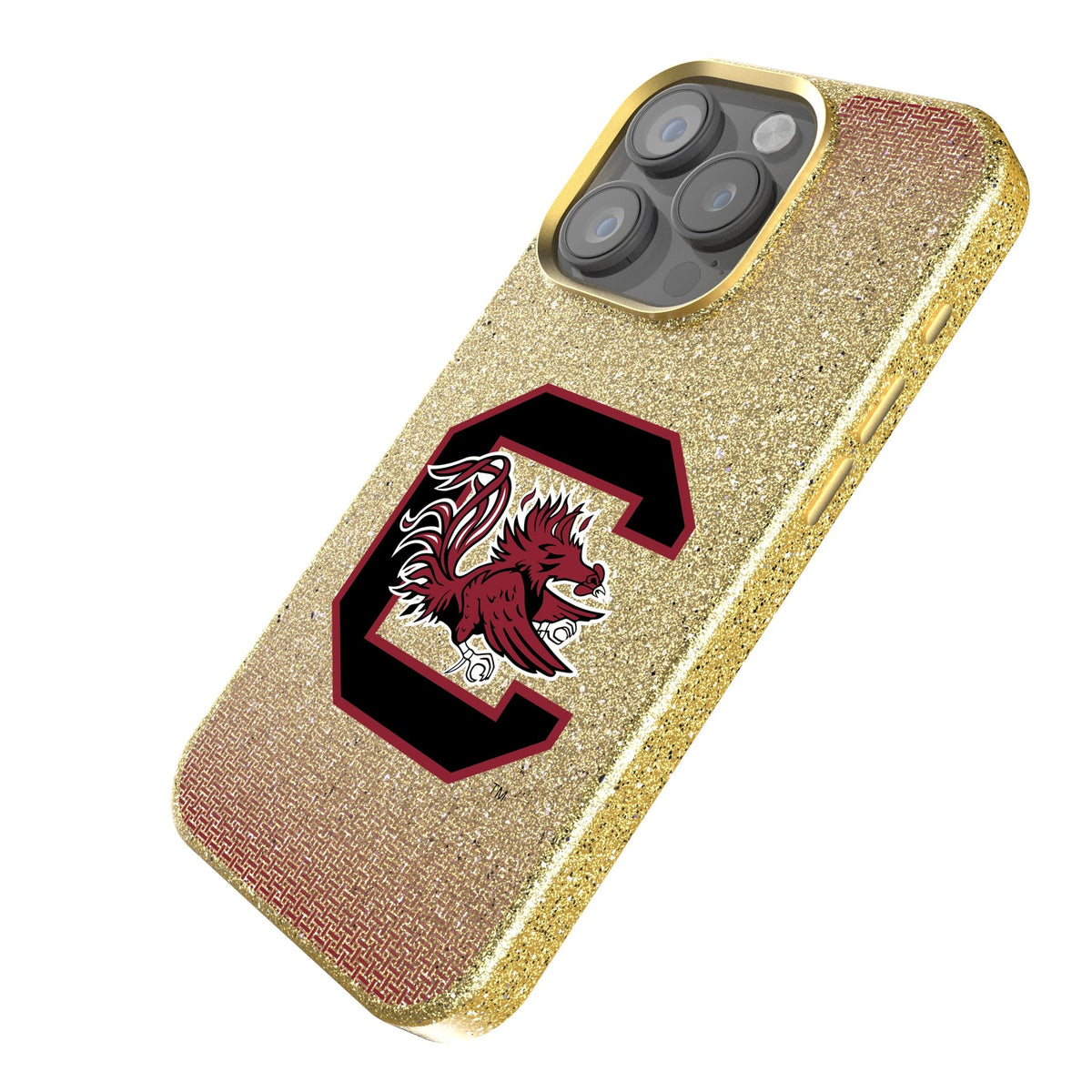 University of South Carolina Gamecocks Linen Bling Phone Case for Apple iPhone