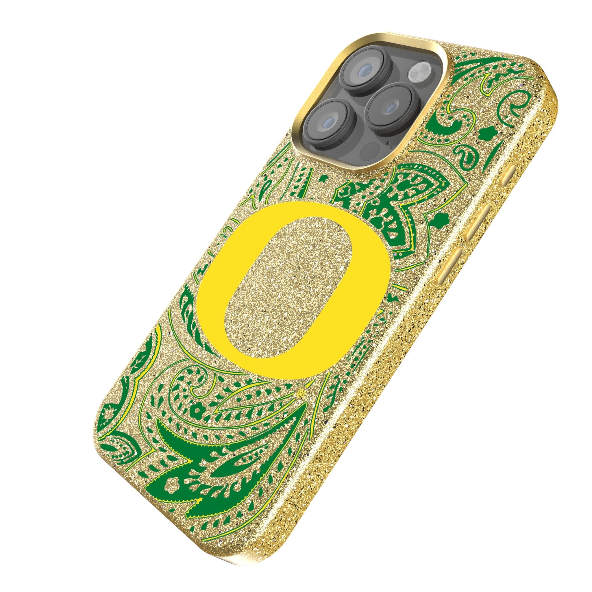 University of Oregon Ducks Paisley Bling Phone Case 2