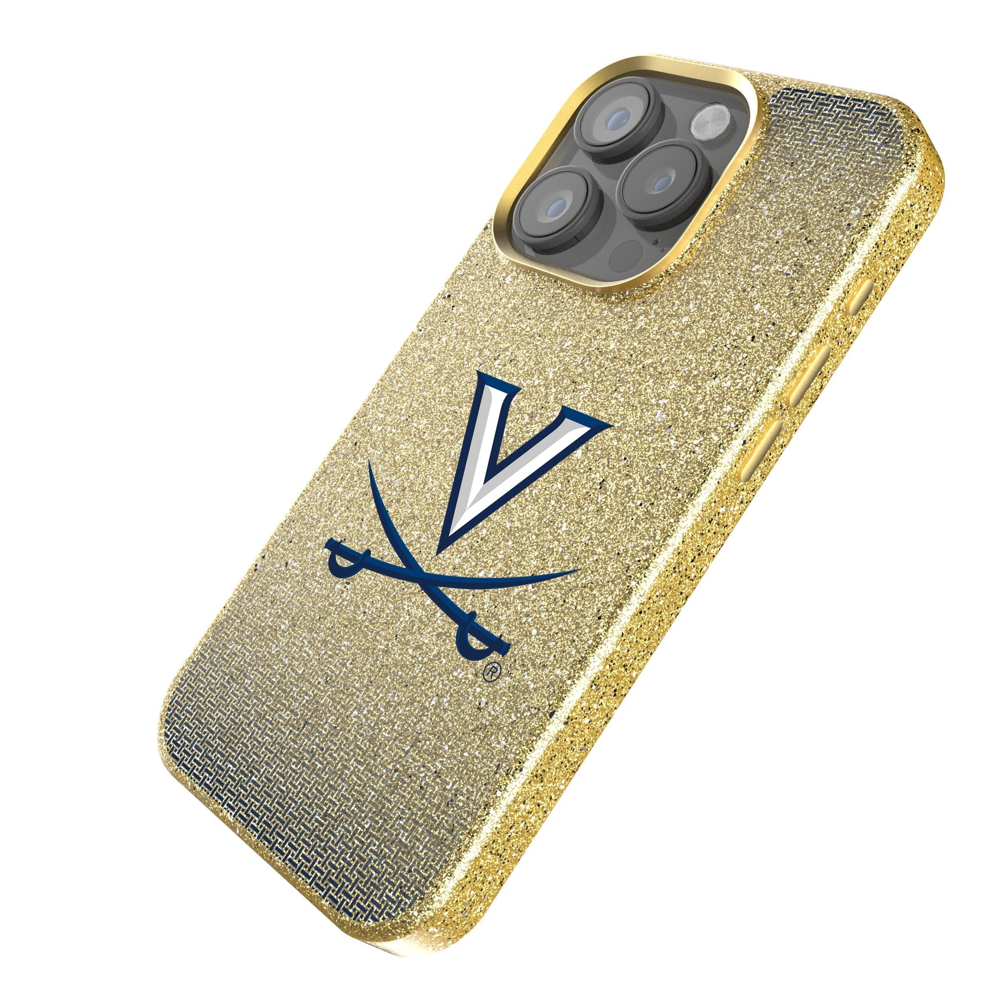 University of Virginia Cavaliers Linen Bling Phone Case for Apple iPhone 2