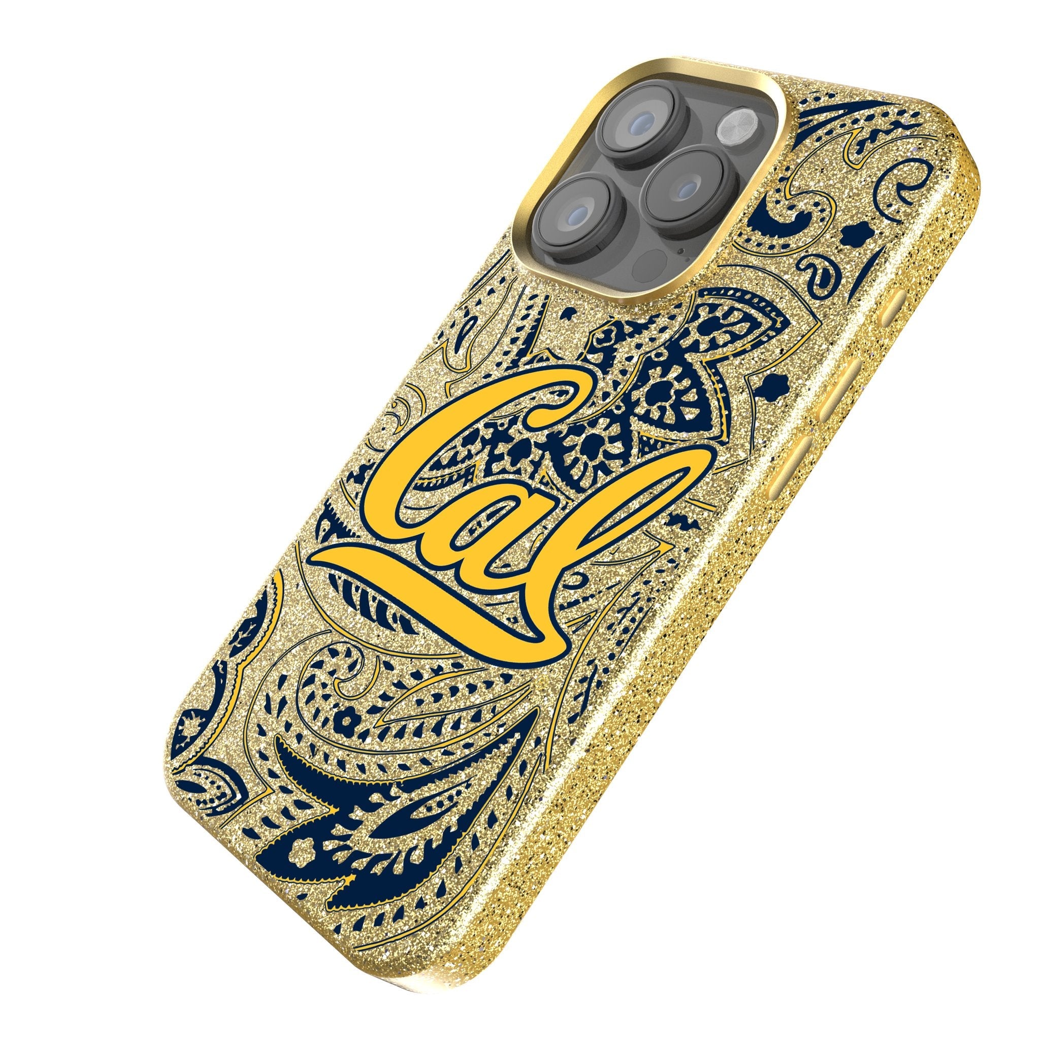 University of California Berkeley Golden Bears Paisley Bling Phone Case 2