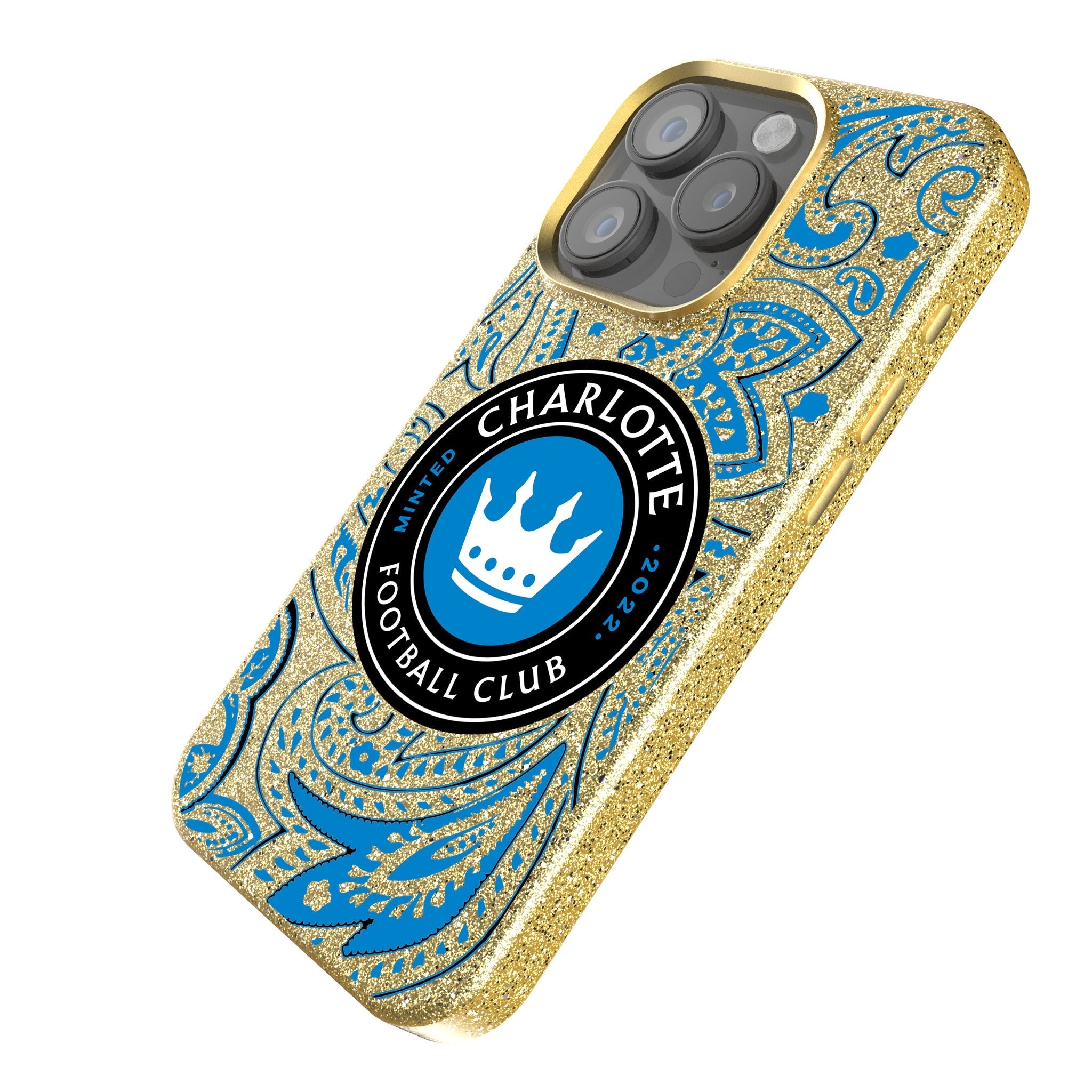 Charlotte FC  Paisley Bling Phone Case 2