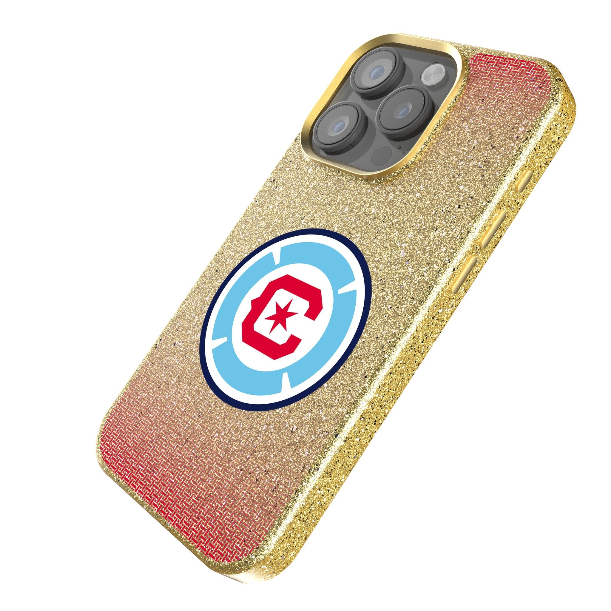 Chicago Fire Linen Bling Phone Case for Apple iPhone