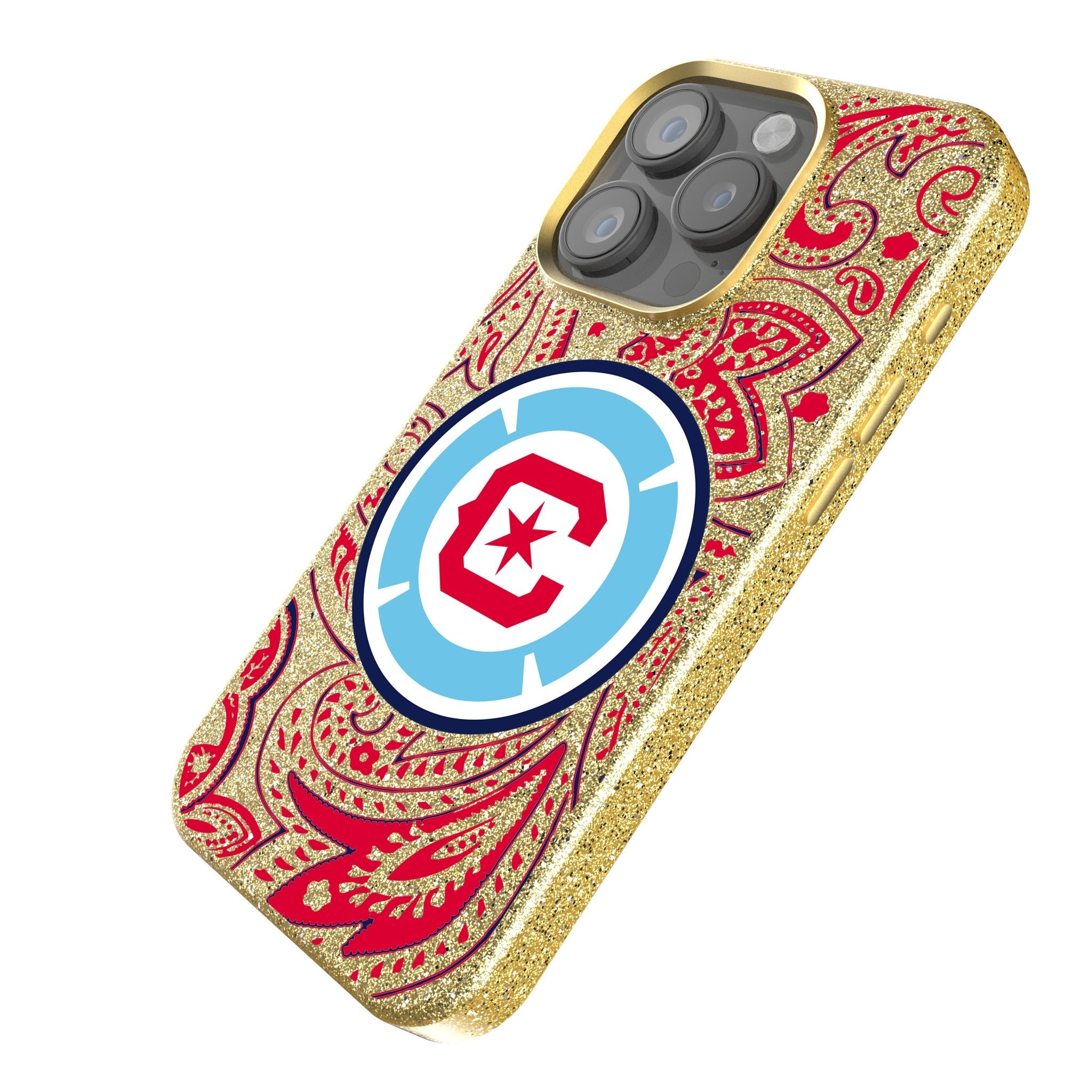 Chicago Fire  Paisley Bling Phone Case