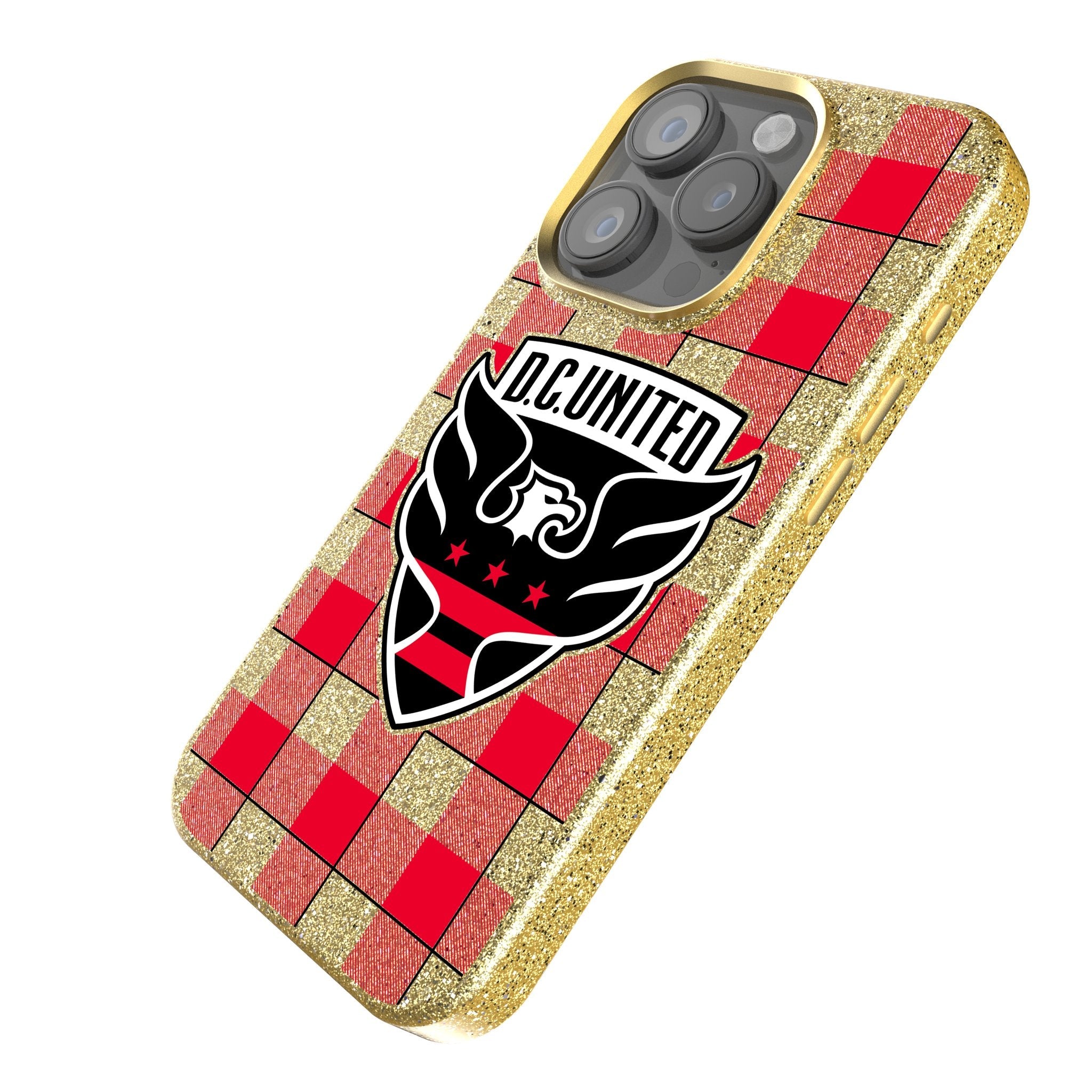 DC United  Plaid Bling Phone Case