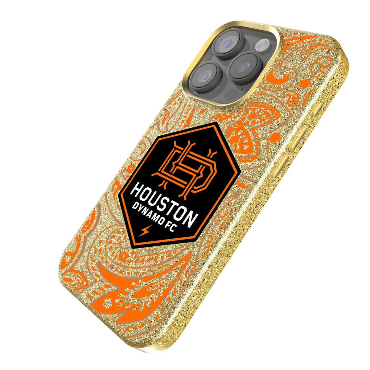 Houston Dynamo  Paisley Bling Phone Case 2