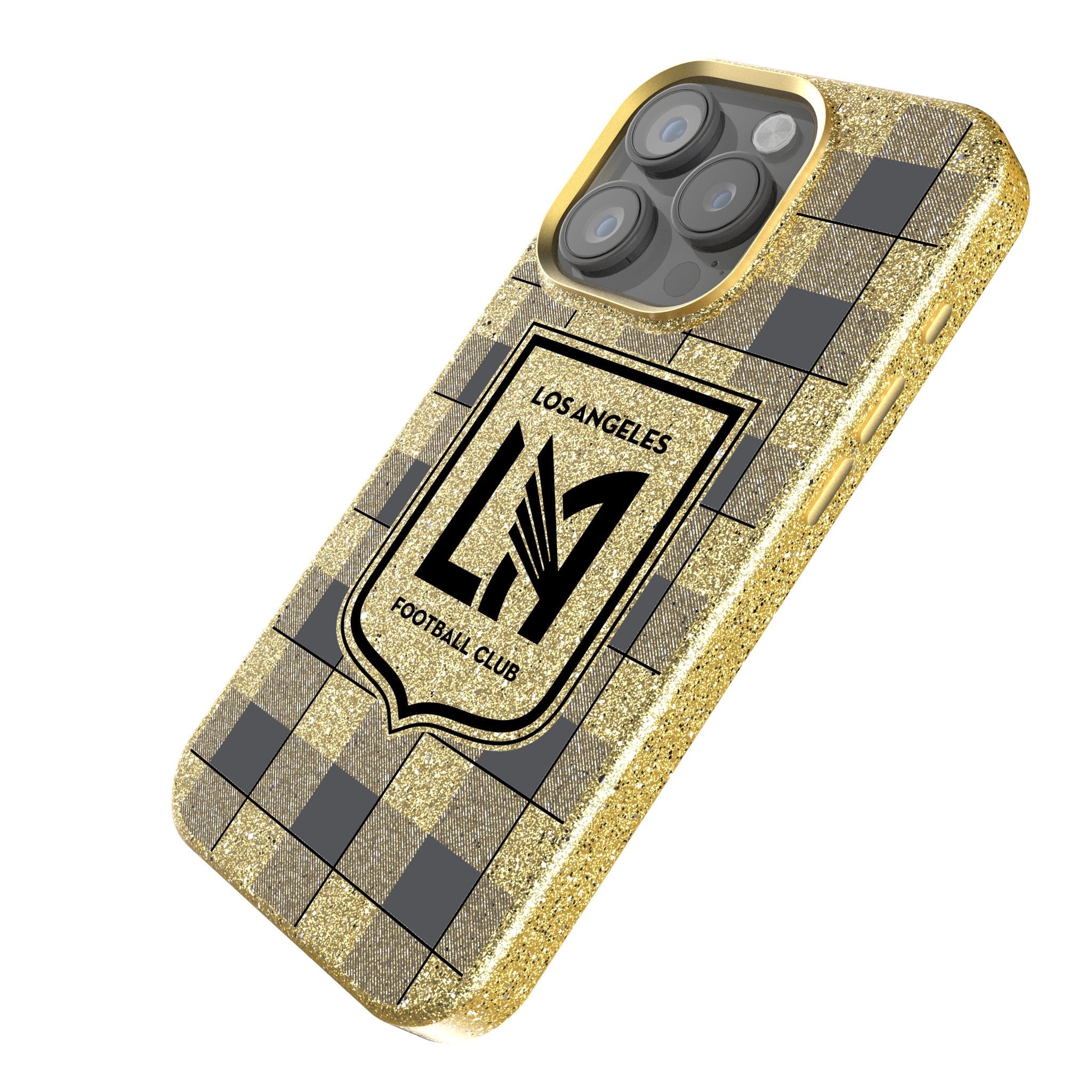 Los Angeles Football Club   Plaid Bling Phone Case