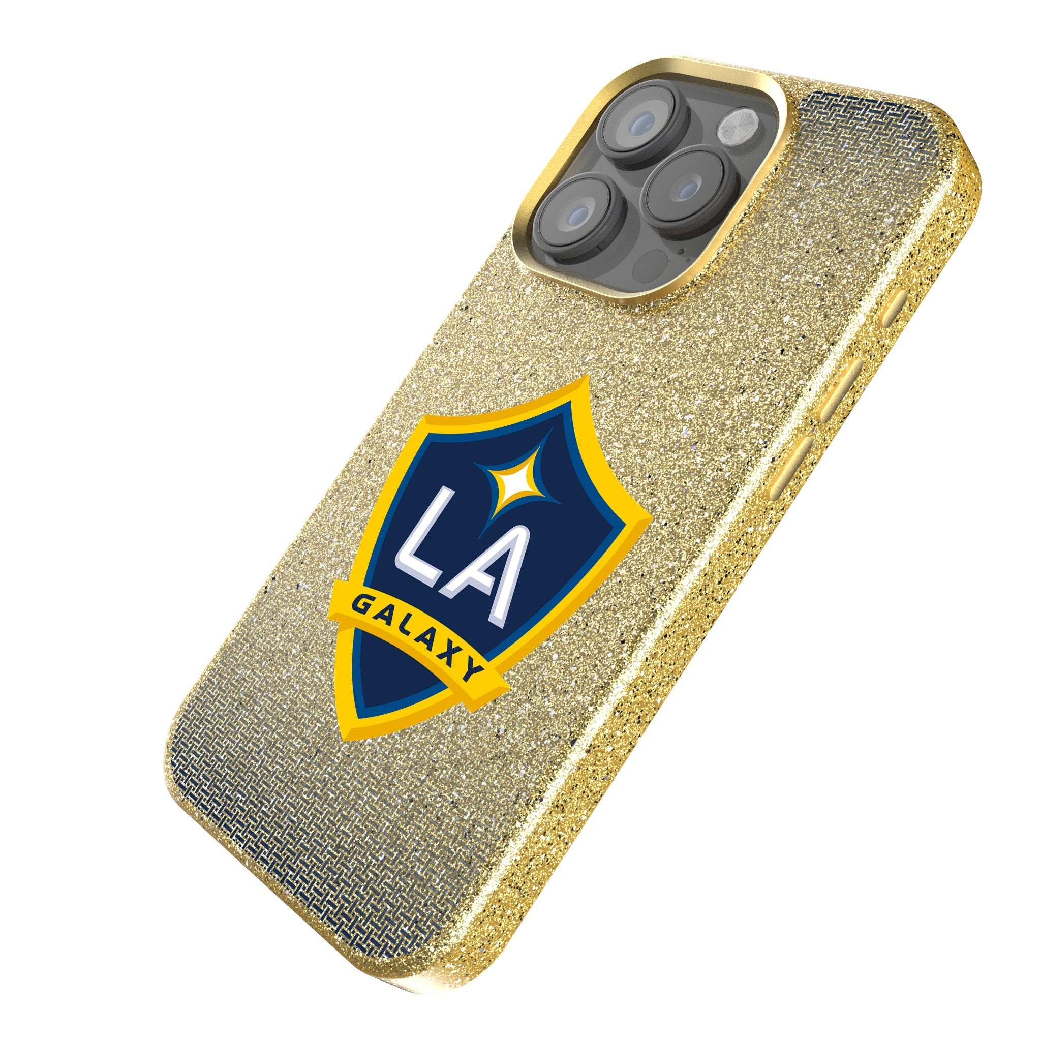 LA Galaxy Linen Bling Phone Case for Apple iPhone