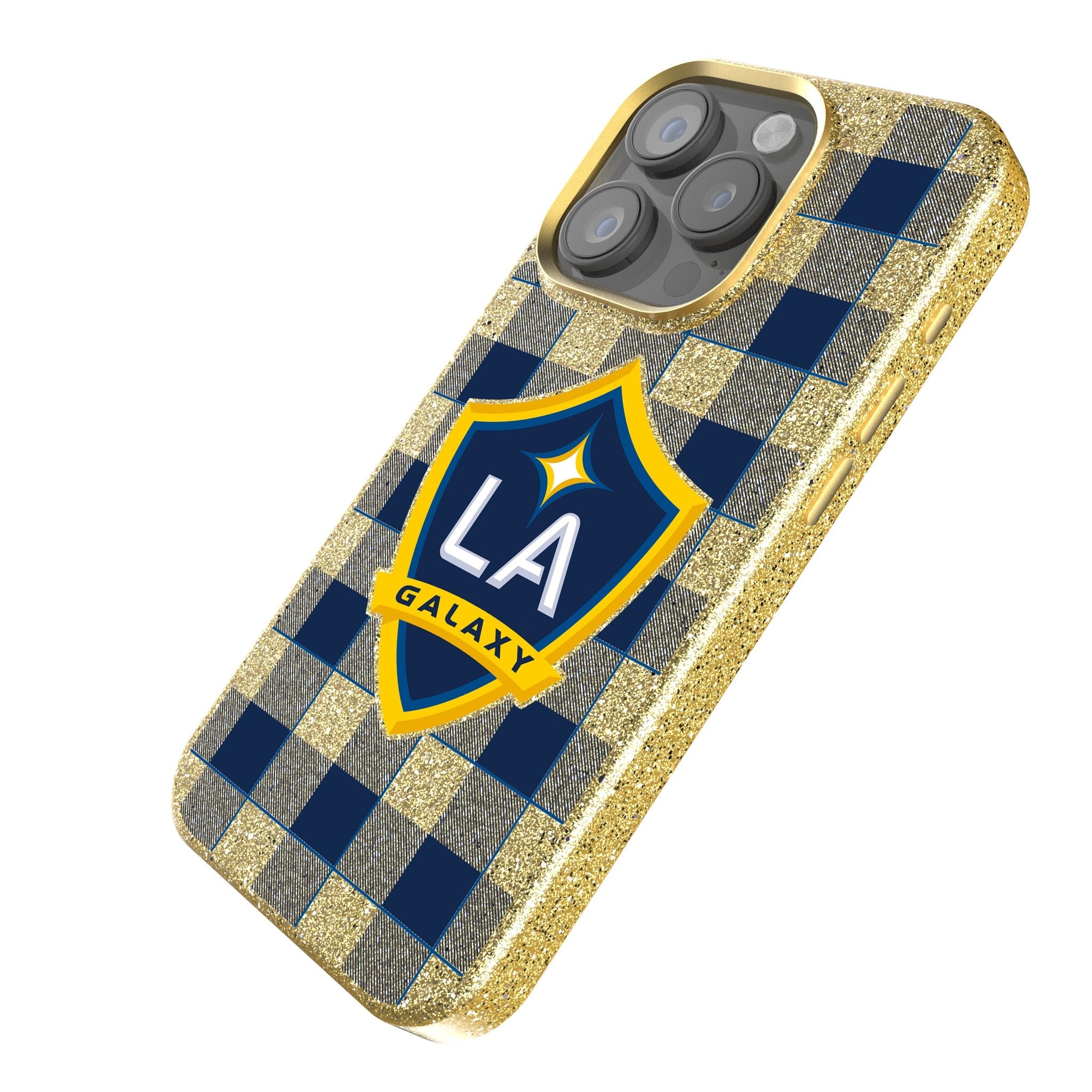 LA Galaxy  Plaid Bling Phone Case