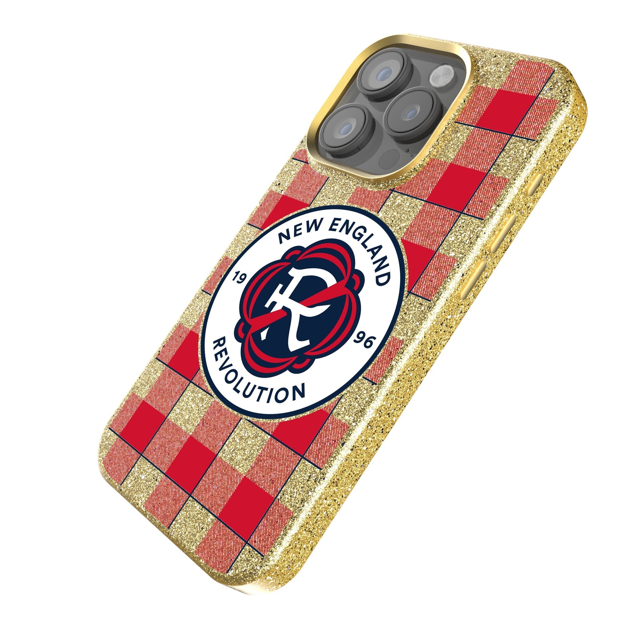 New England Revolution  Plaid Bling Phone Case