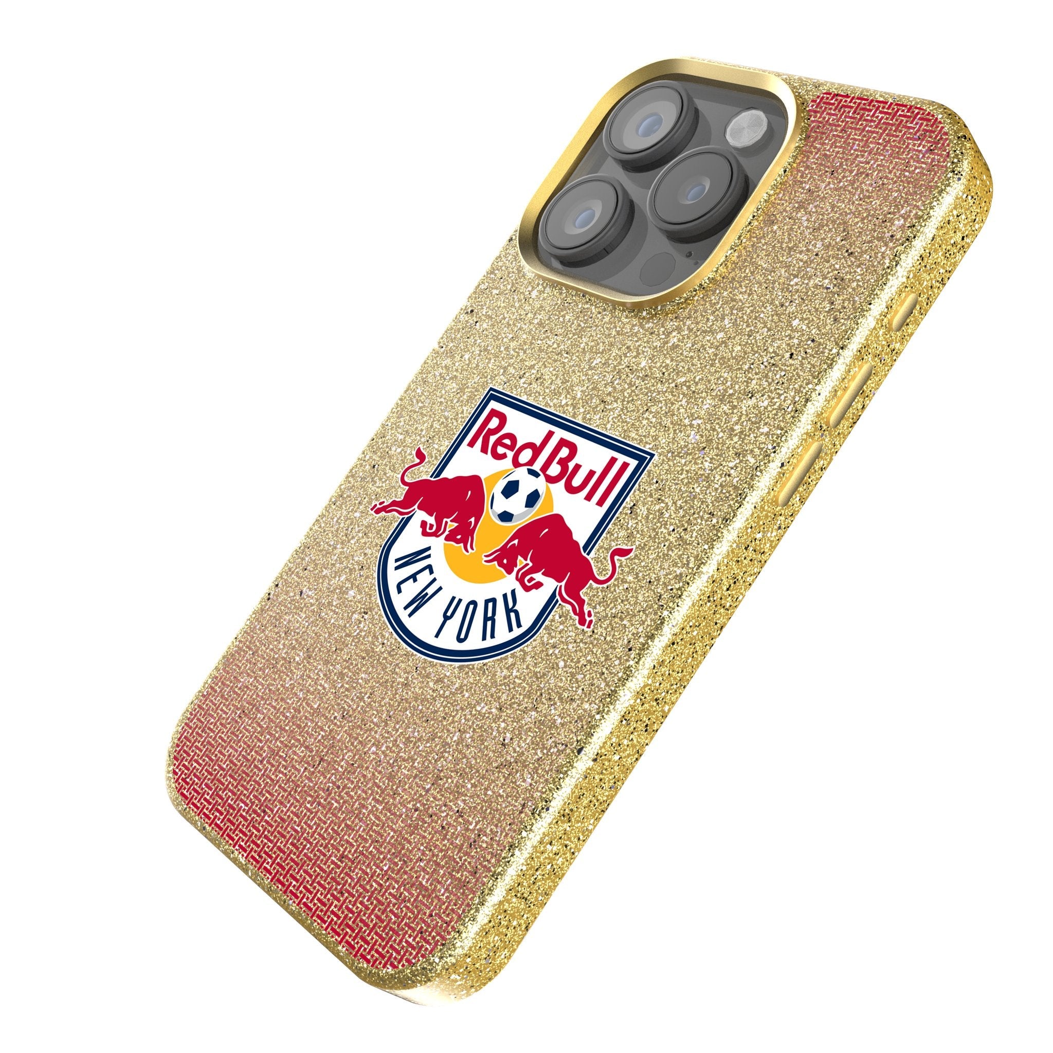 New York Red Bulls Linen Bling Phone Case for Apple iPhone