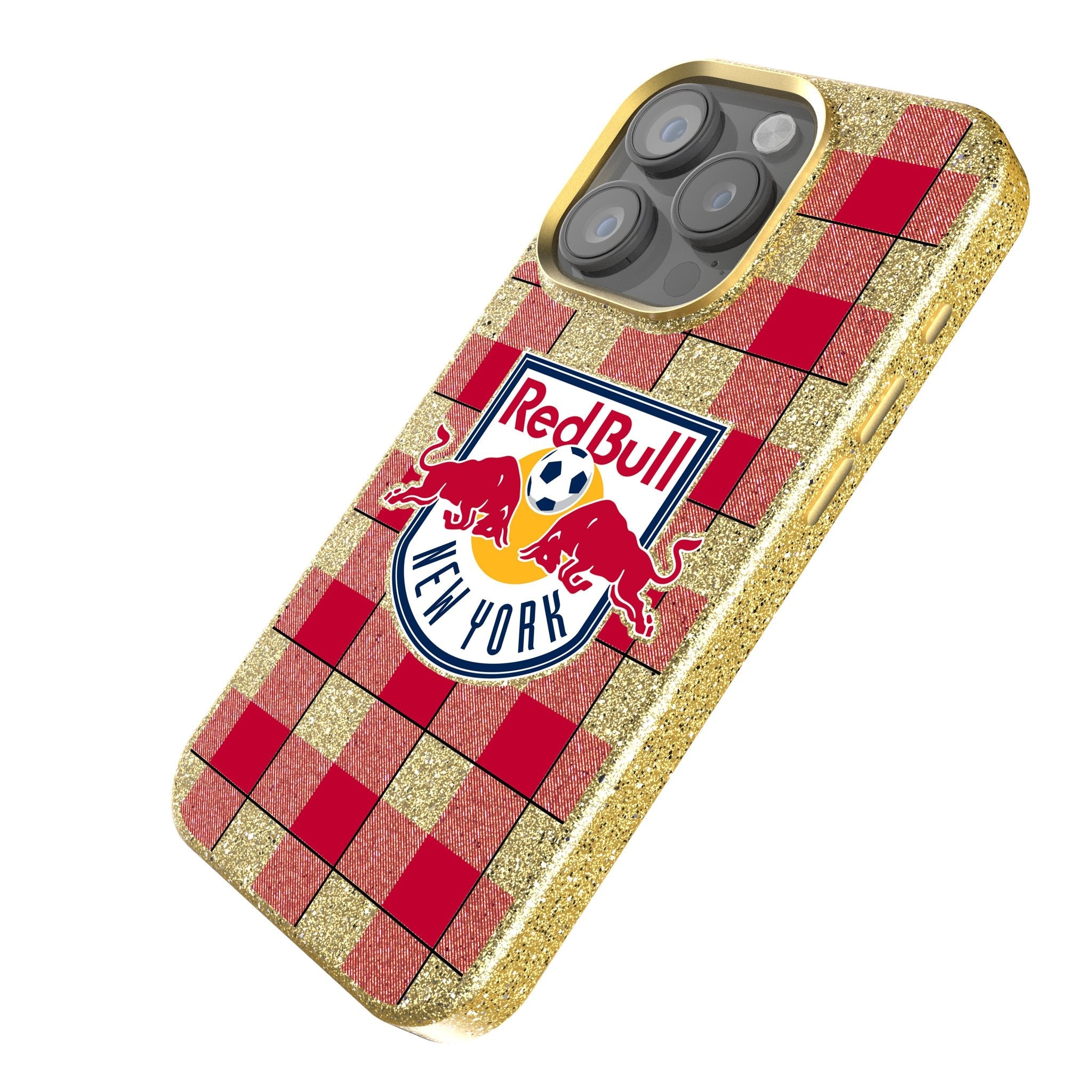 New York Red Bulls  Plaid Bling Phone Case