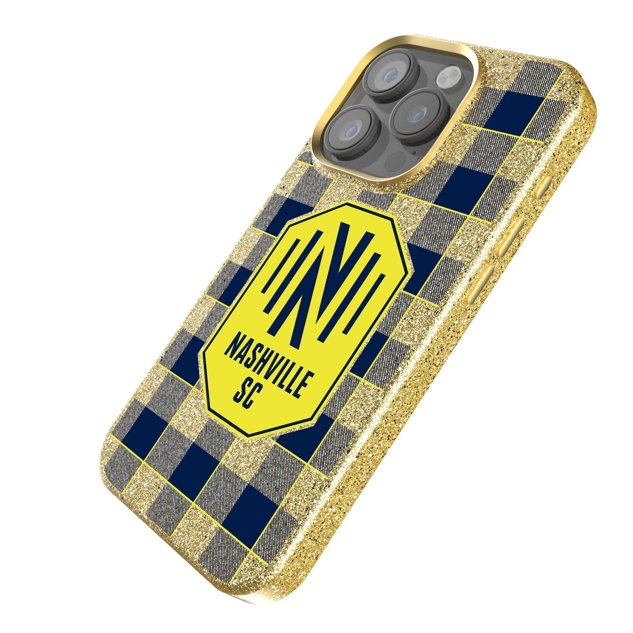 Nashville SC  Plaid Bling Phone Case