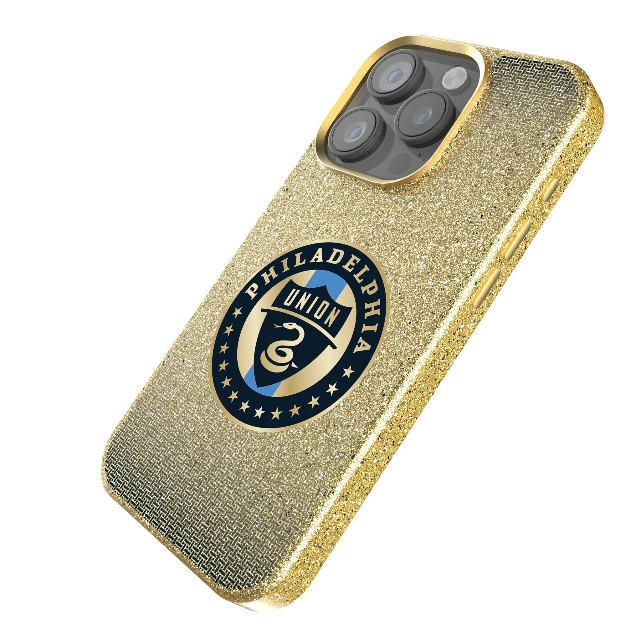 Philadelphia Union Linen Bling Phone Case for Apple iPhone