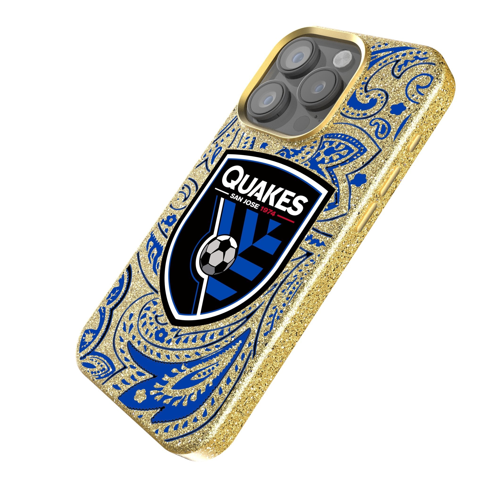 San Jose Earthquakes   Paisley Bling Phone Case