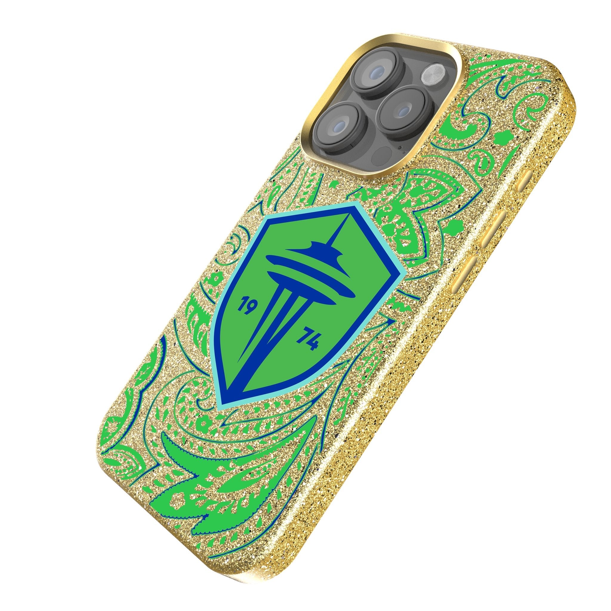 Seattle Sounders FC   Paisley Bling Phone Case 2