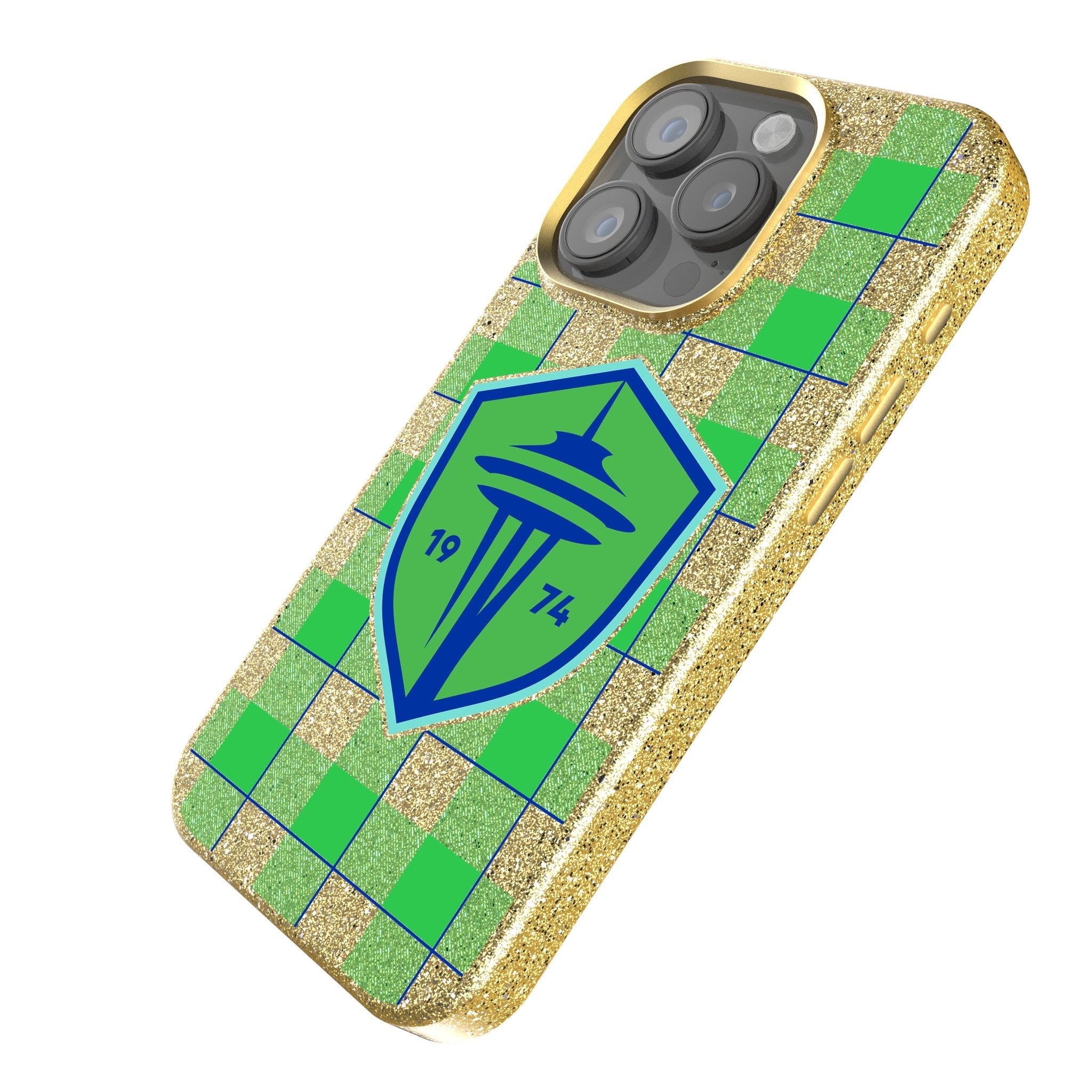 Seattle Sounders FC   Plaid Bling Phone Case 2
