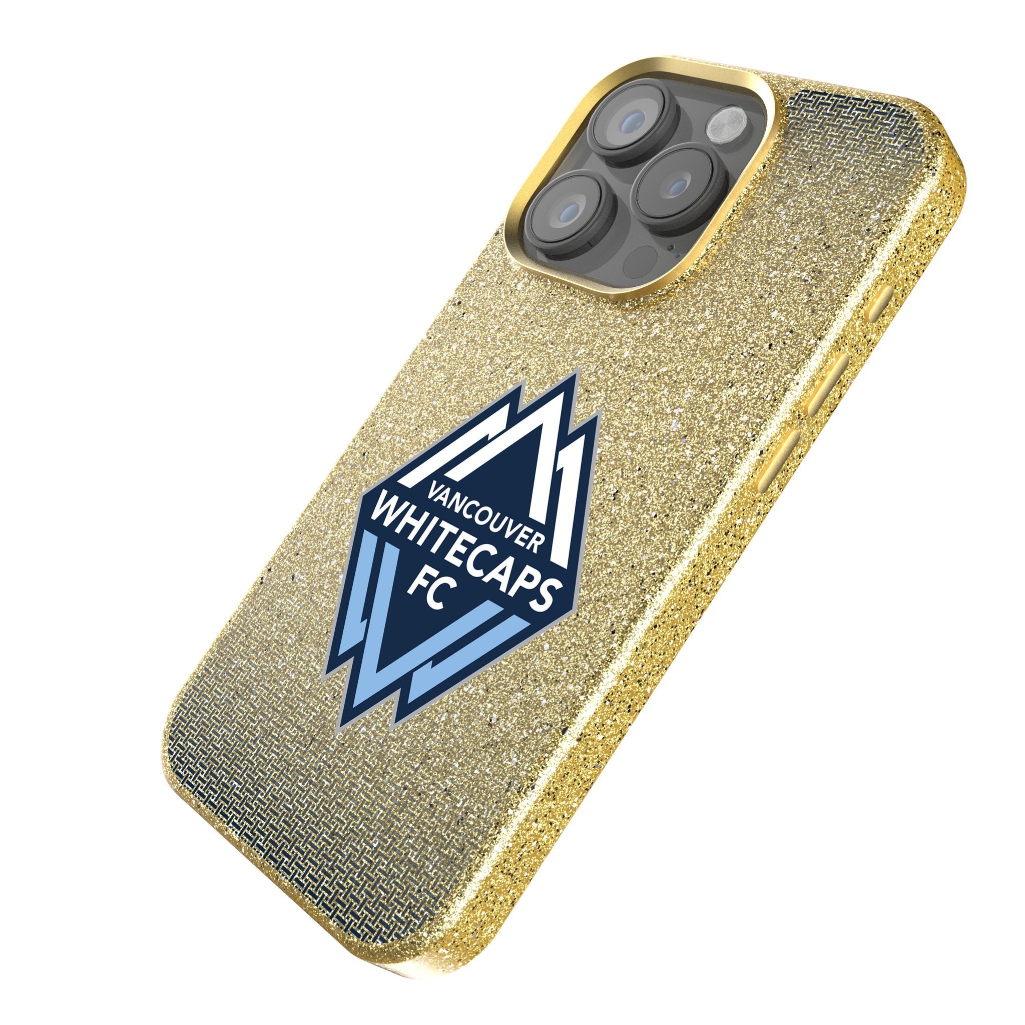 Vancouver Whitecaps Linen Bling Phone Case for Apple iPhone