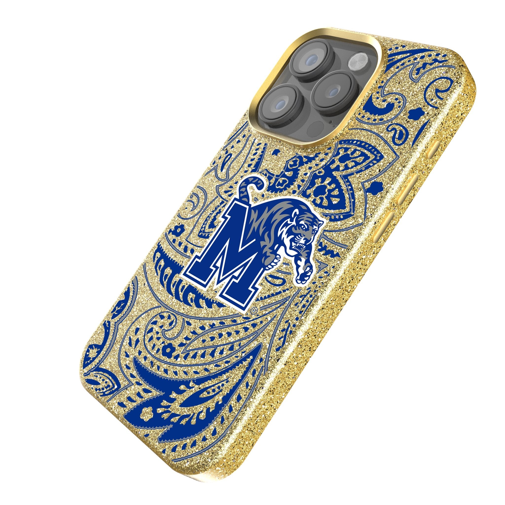 University of Memphis Tigers Paisley Bling Phone Case