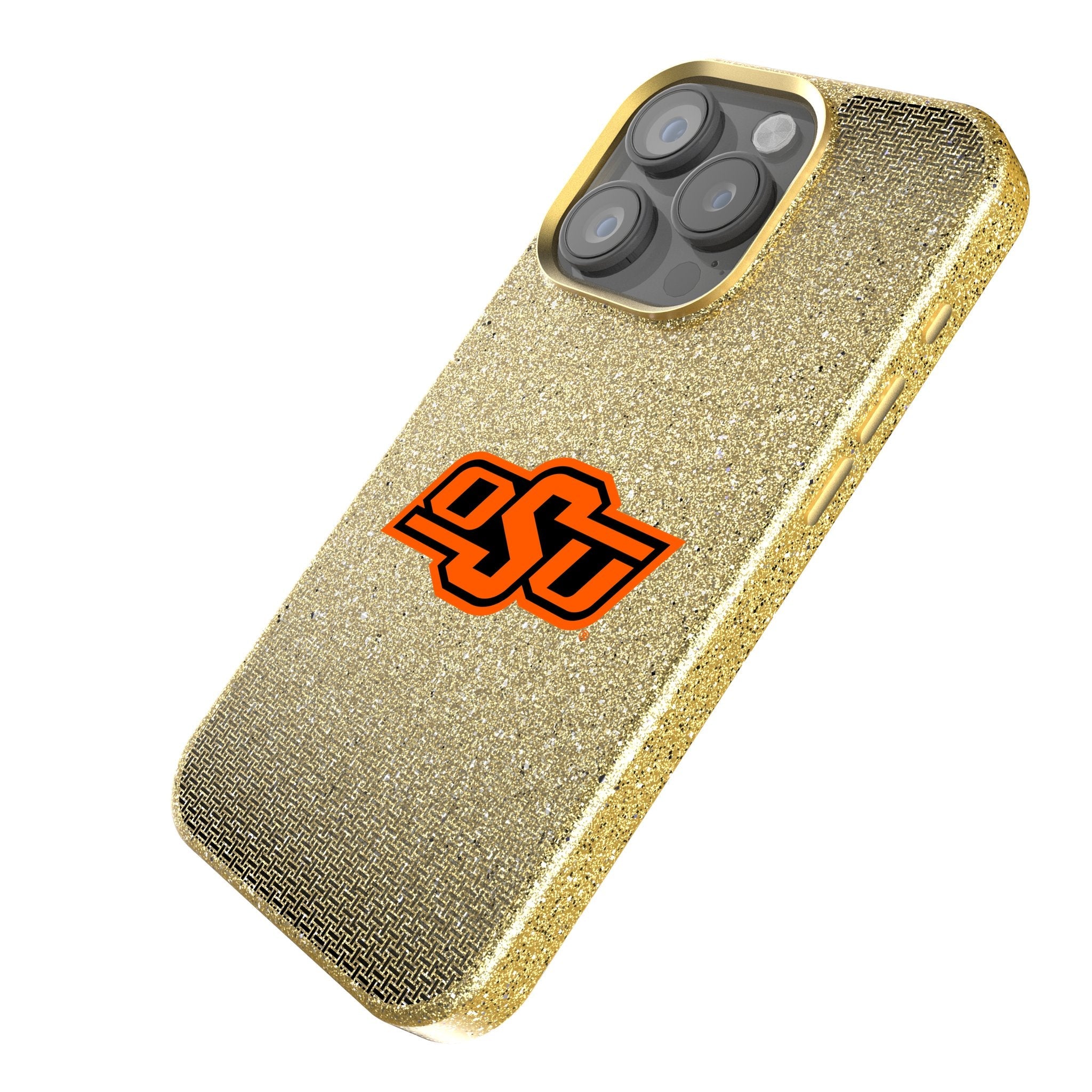 Oklahoma State University Cowboys Linen Bling Phone Case for Apple iPhone