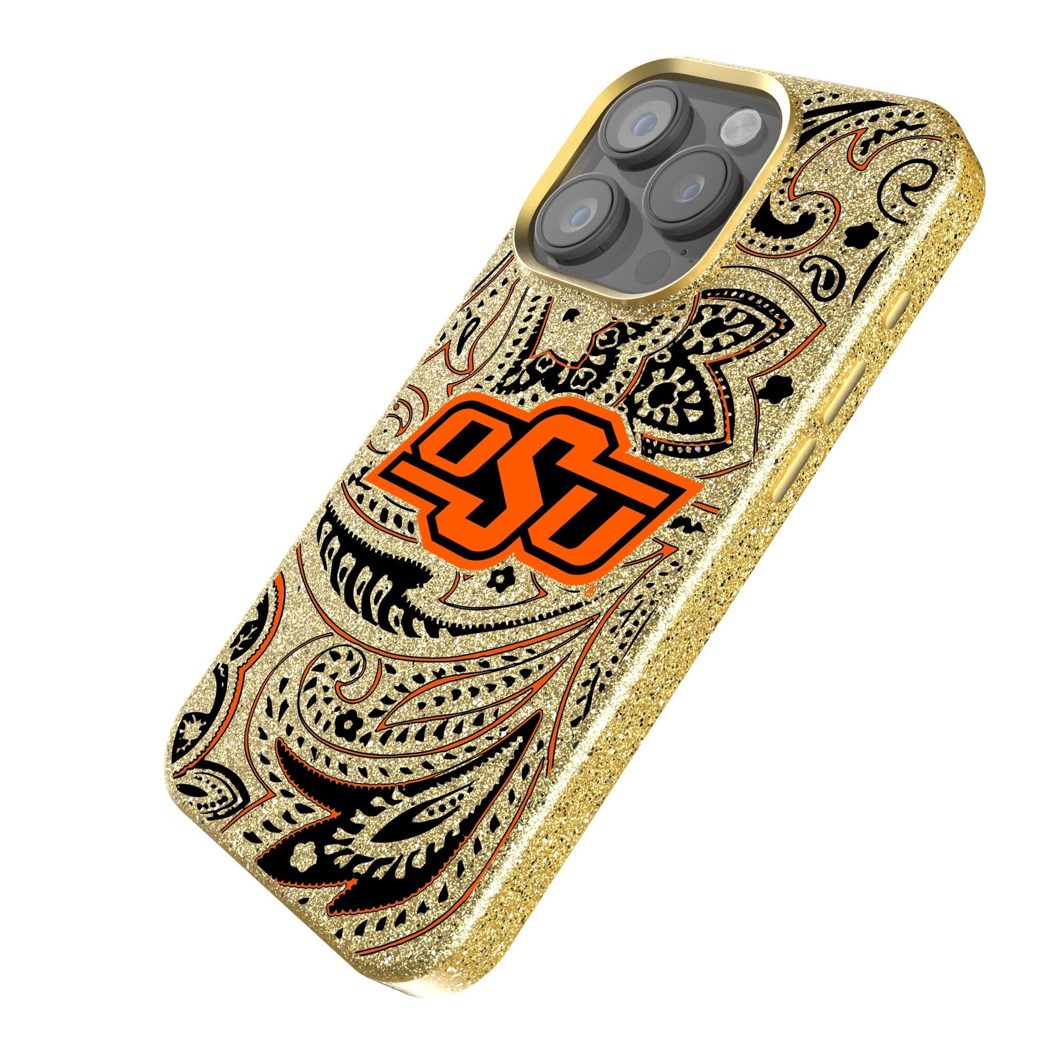 Oklahoma State University Cowboys Paisley Bling Phone Case