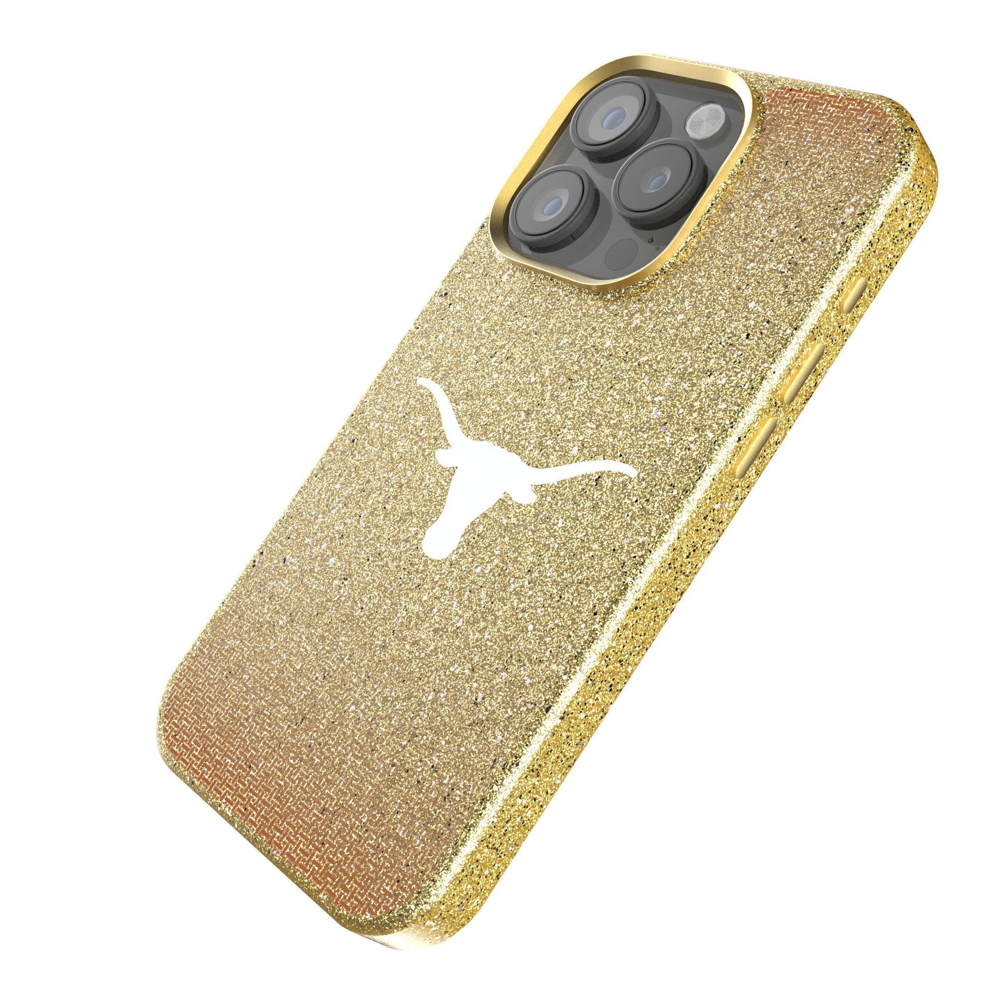 University of Texas Longhorns Linen Bling Phone Case for Apple iPhone