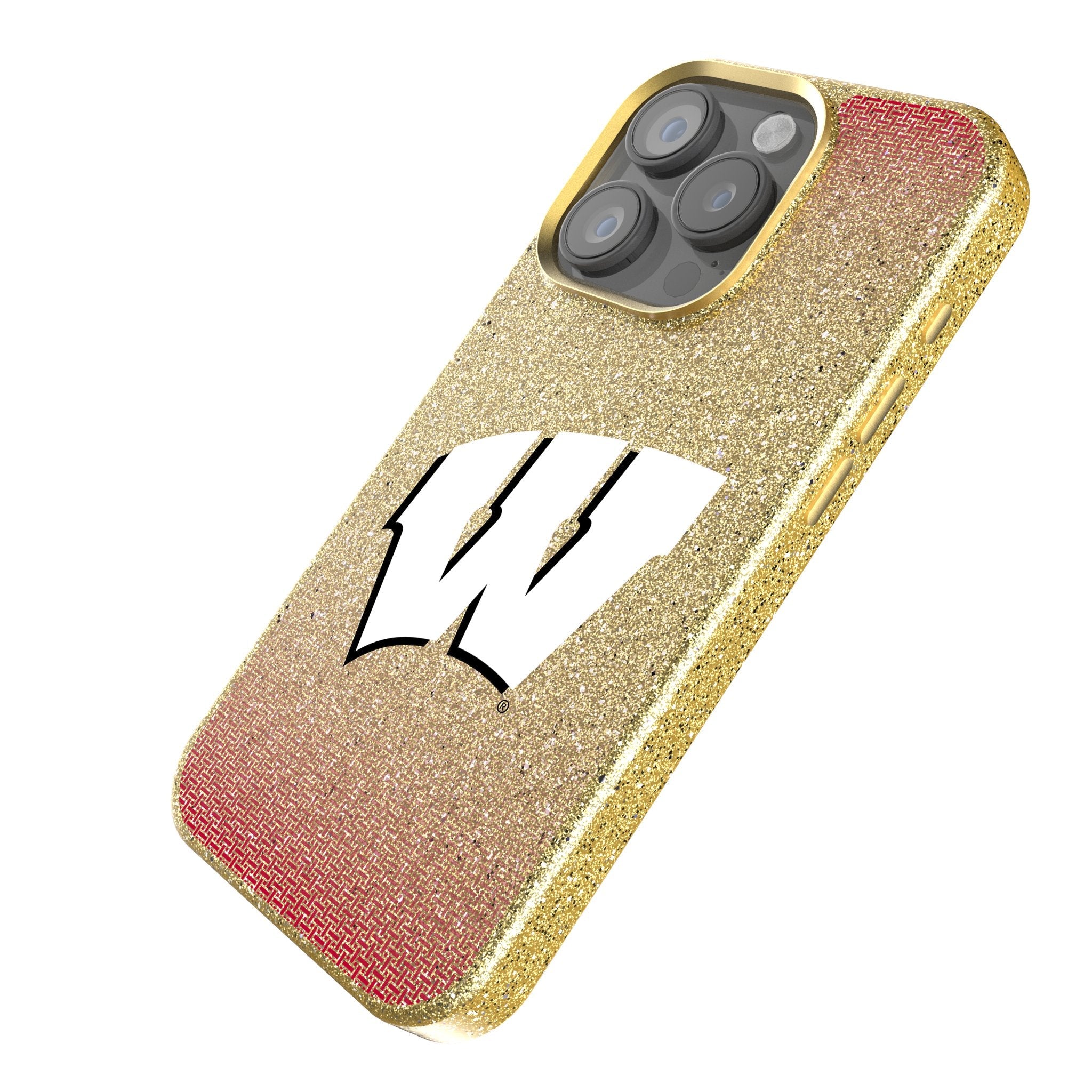 University of Wisconsin Badgers Linen Bling Phone Case for Apple iPhone 2