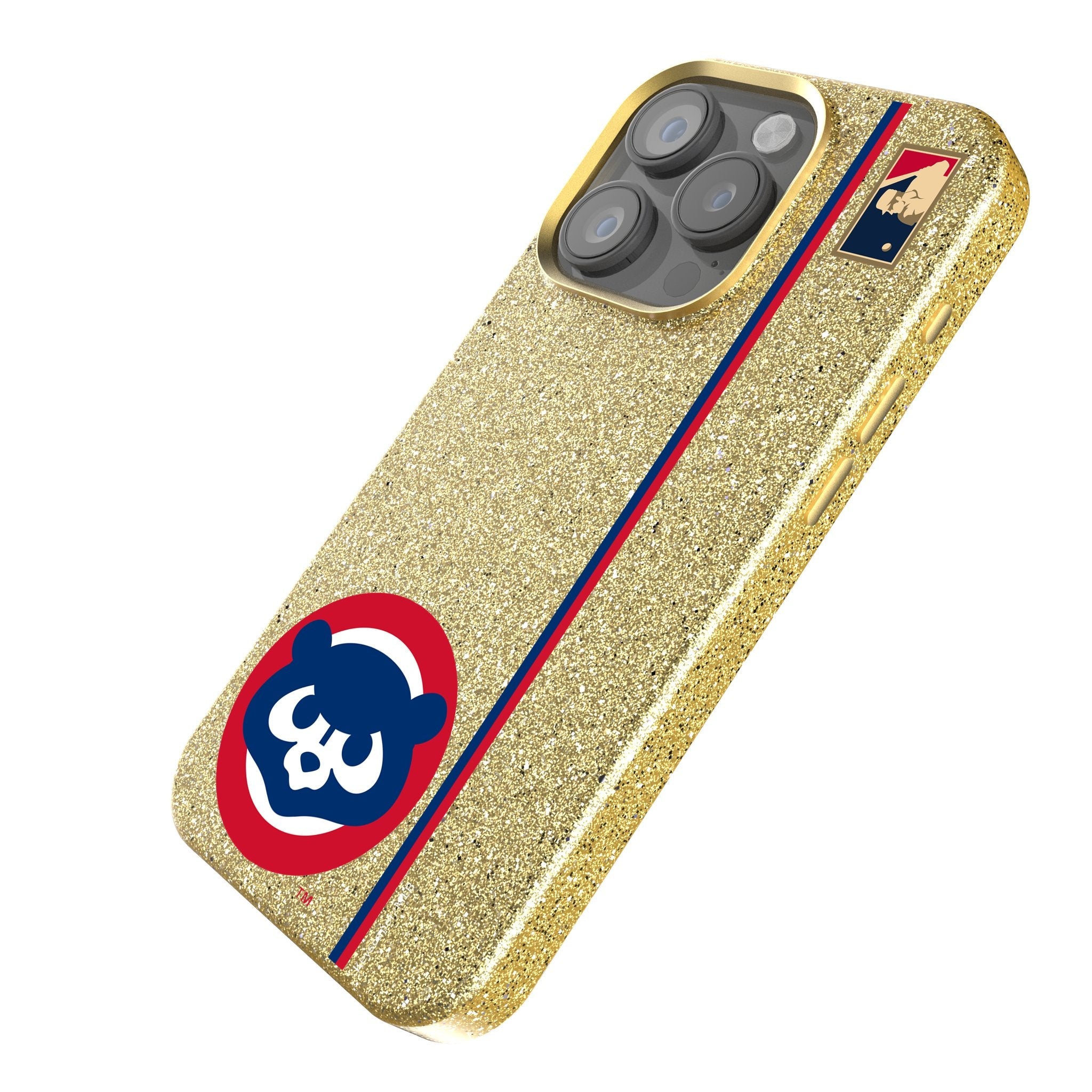 Chicago Cubs Home 1979-1993 - Cooperstown Collection Sidebar Bling Phone Case 2