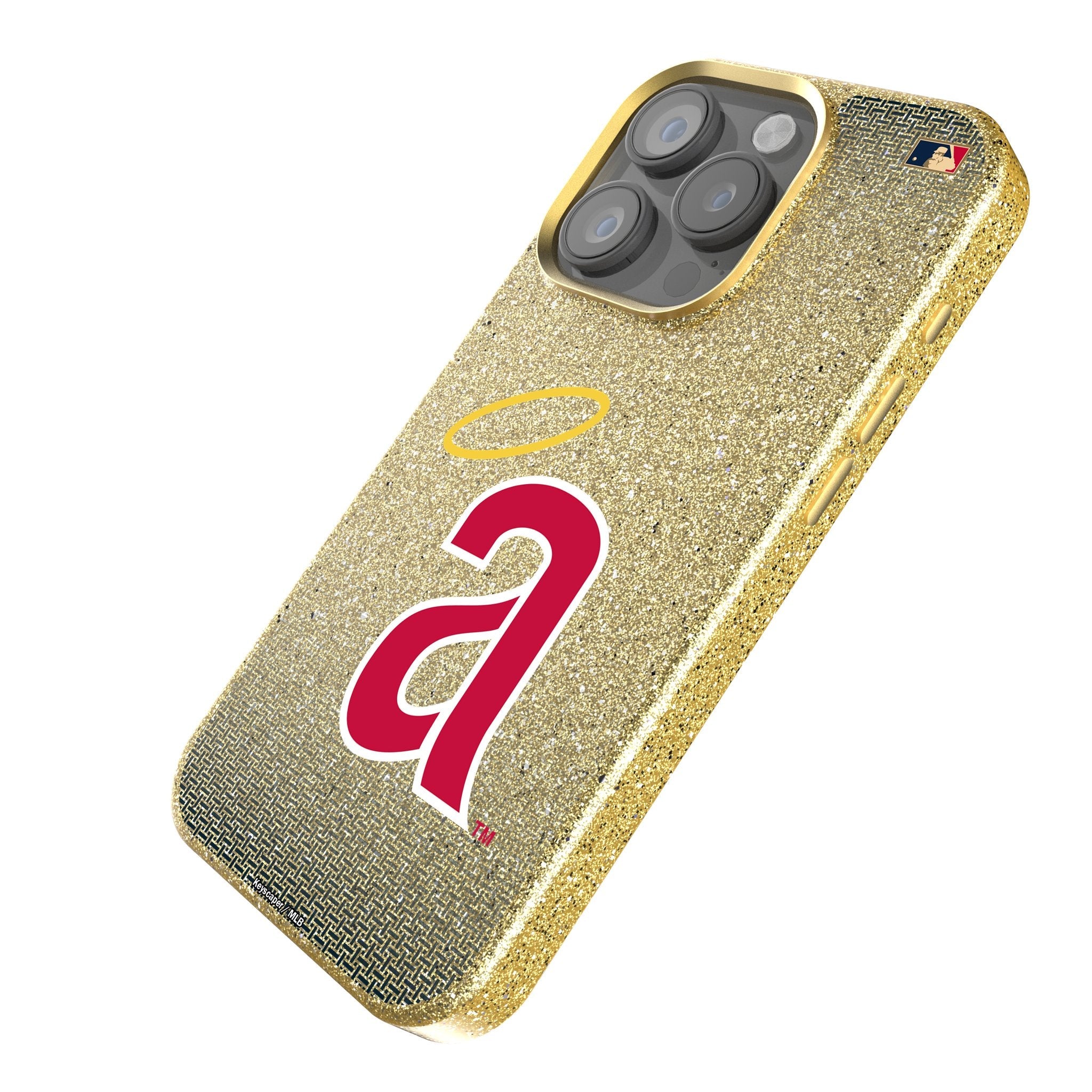LA Angels 1971 - Cooperstown Collection Linen Bling Phone Case for Apple iPhone 2