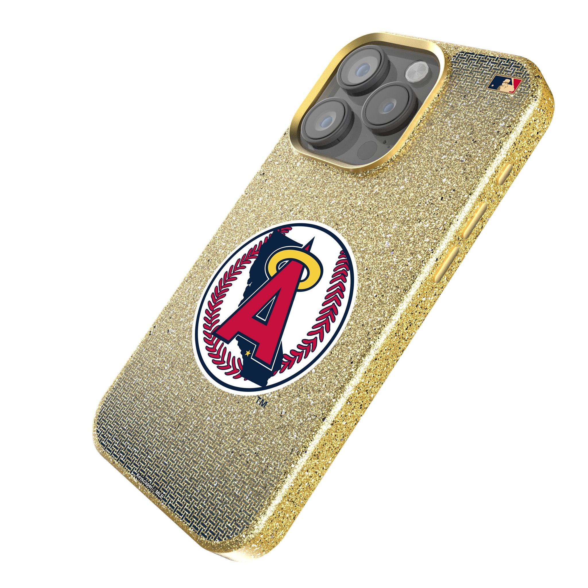 LA Angels 1986-1992 - Cooperstown Collection Linen Bling Phone Case for Apple iPhone