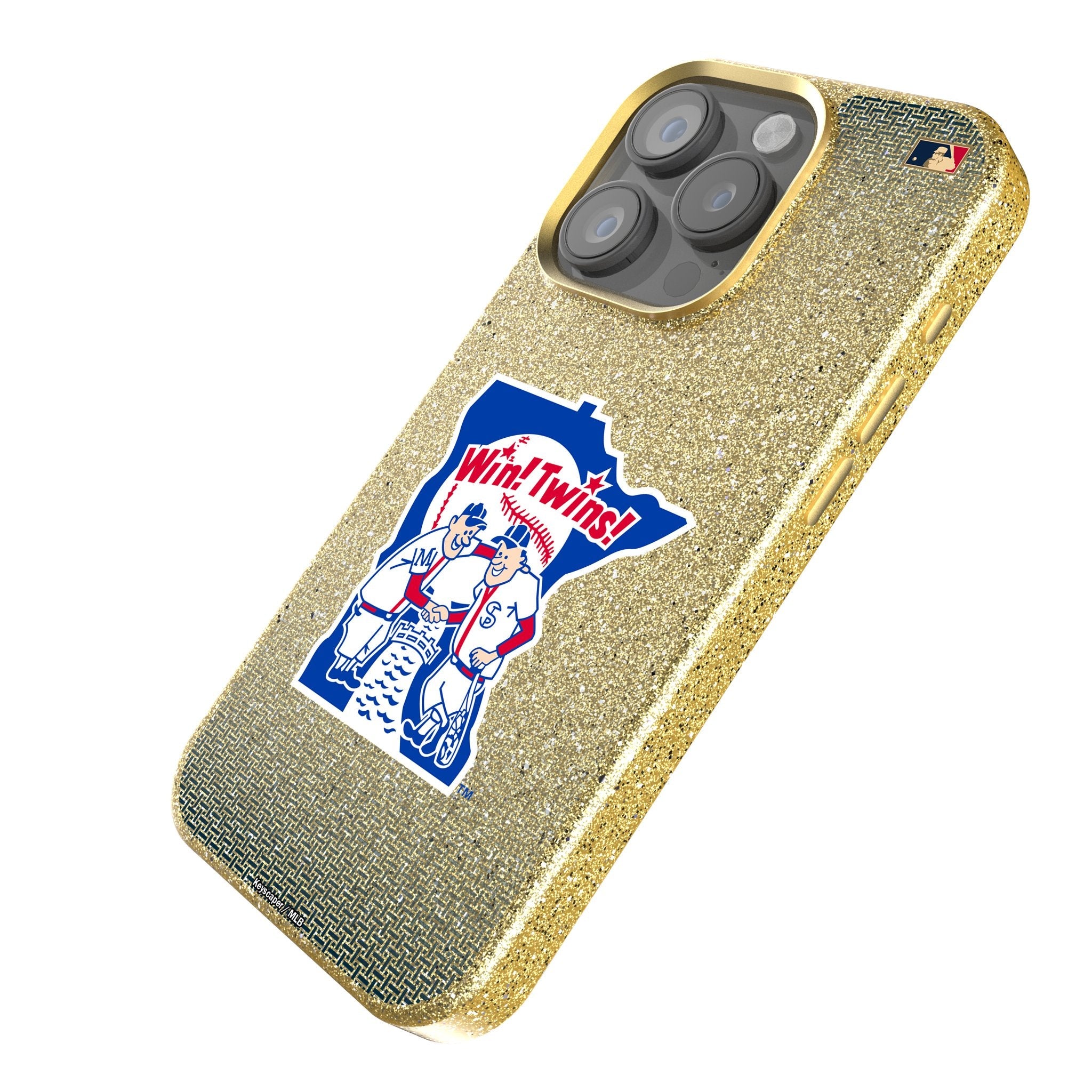 Minnesota Twins 1976-1986 - Cooperstown Collection Linen Bling Phone Case for Apple iPhone