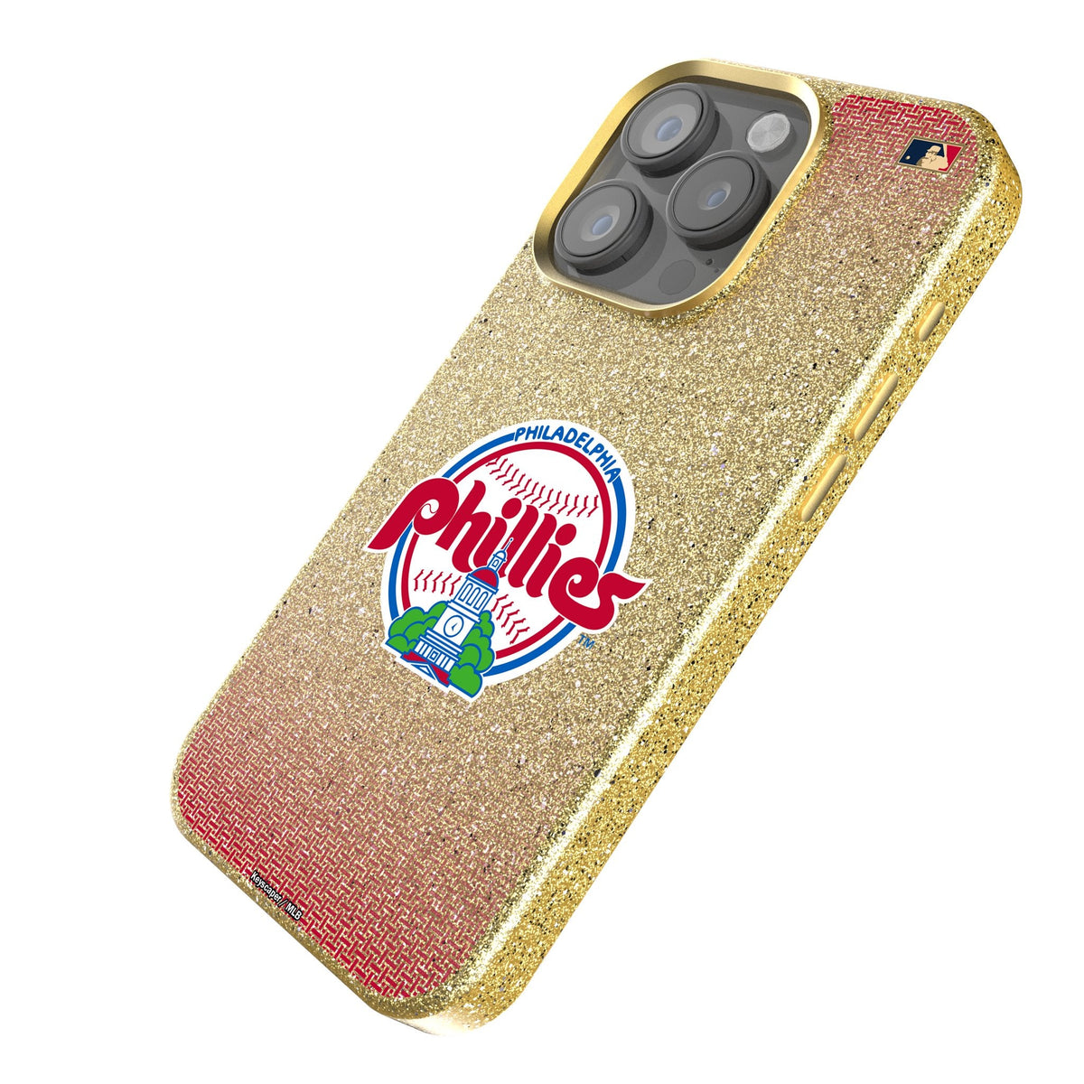 Philadelphia Phillies 1984-1991 - Cooperstown Collection Linen Bling Phone Case for Apple iPhone