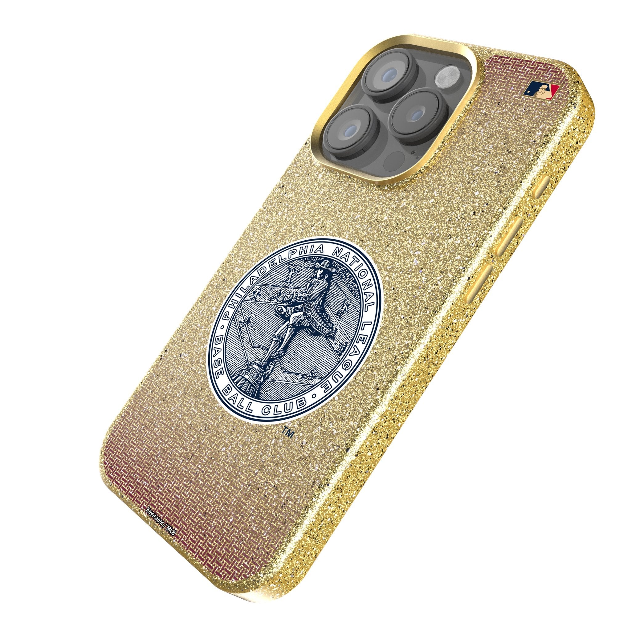 Philadelphia Phillies 1915-1943 - Cooperstown Collection Linen Bling Phone Case for Apple iPhone 2