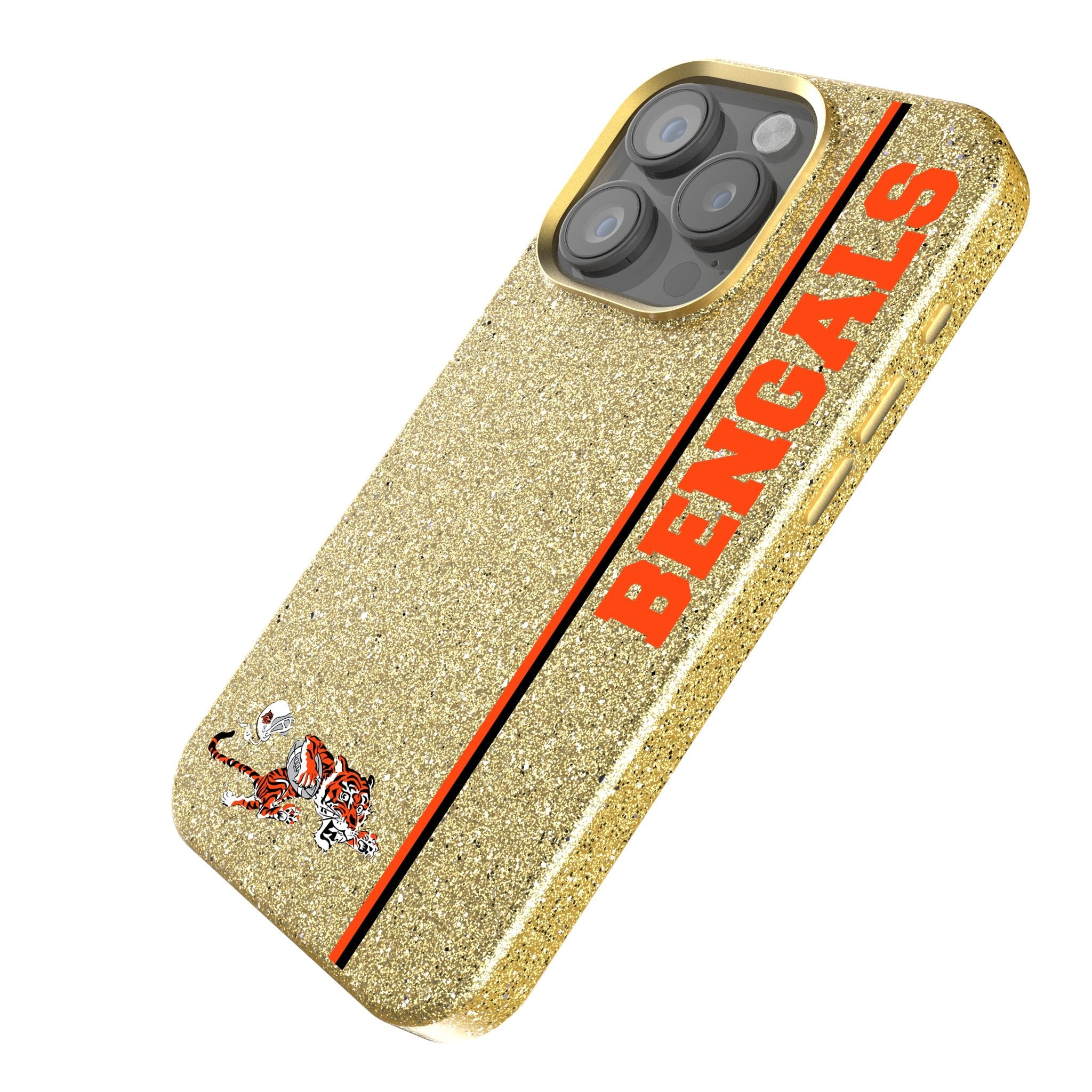 Cincinnati Bengals Historic Collection Sidebar Bling Phone Case 2