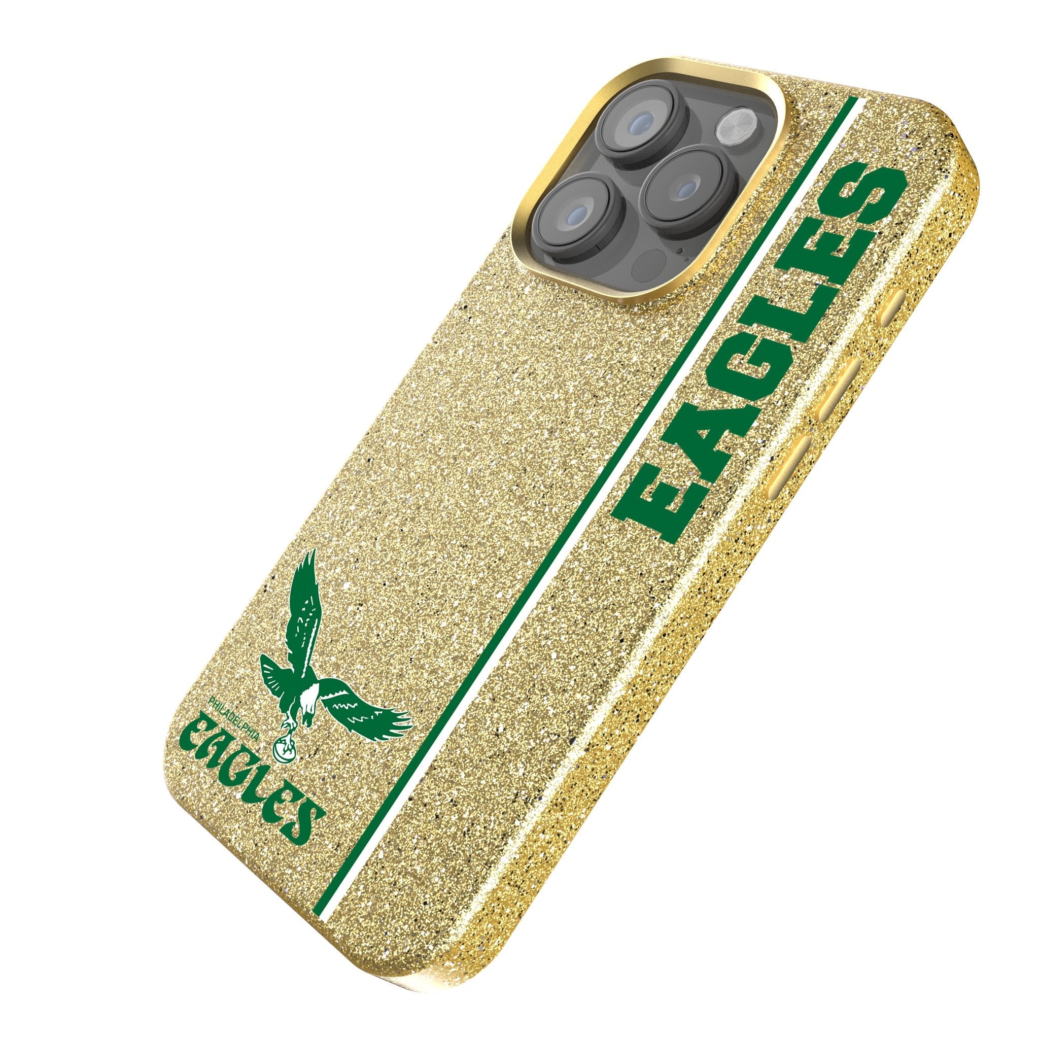 Philadelphia Eagles 1973-1995 Historic Collection Sidebar Bling Phone Case 2