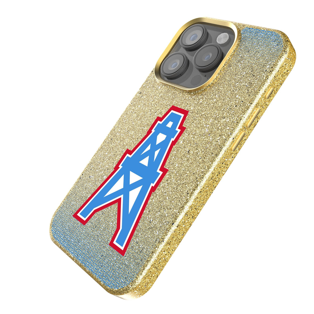 Houston Oilers Historic Collection Linen Bling Phone Case for Apple iPhone 2