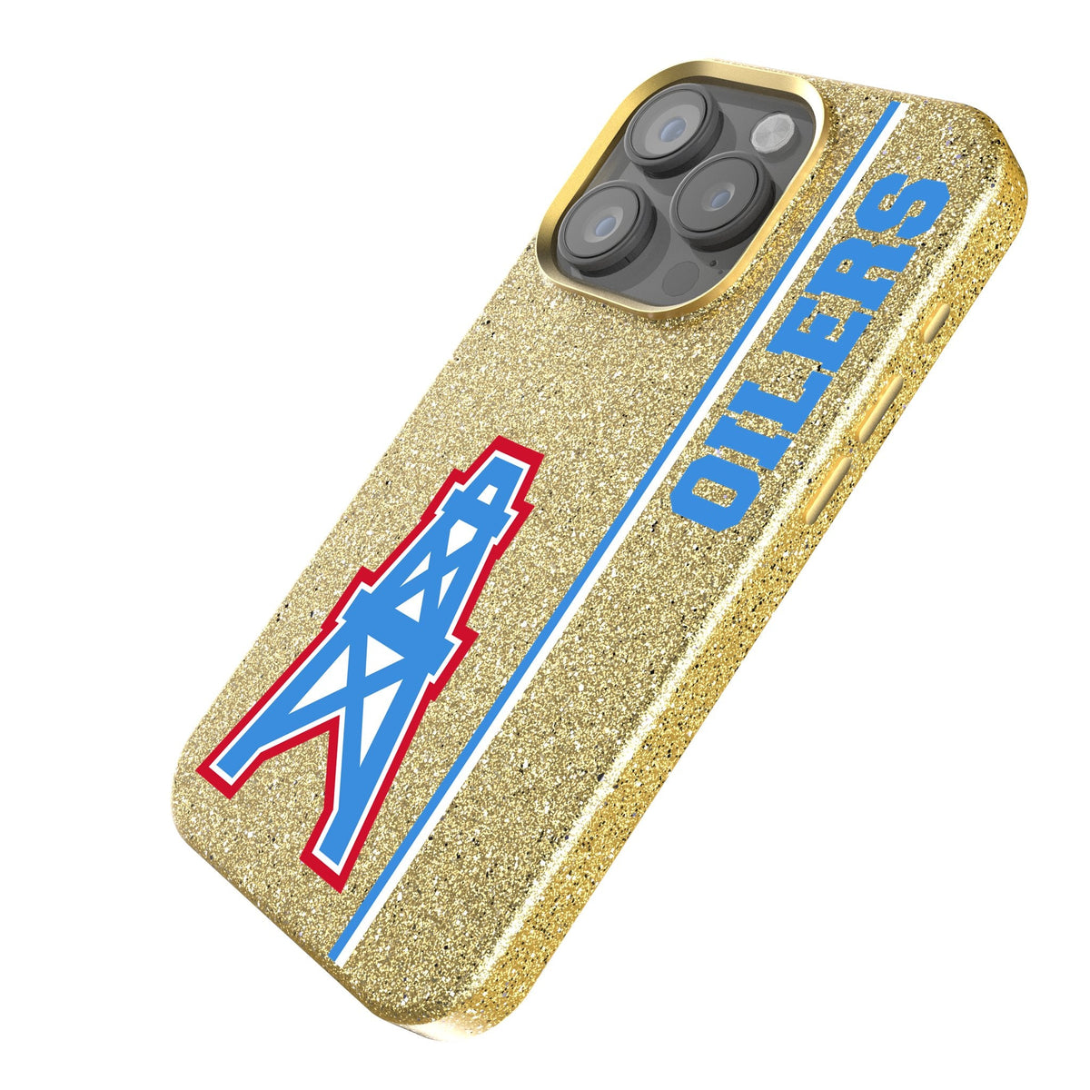 Houston Oilers Historic Collection Sidebar Bling Phone Case 2