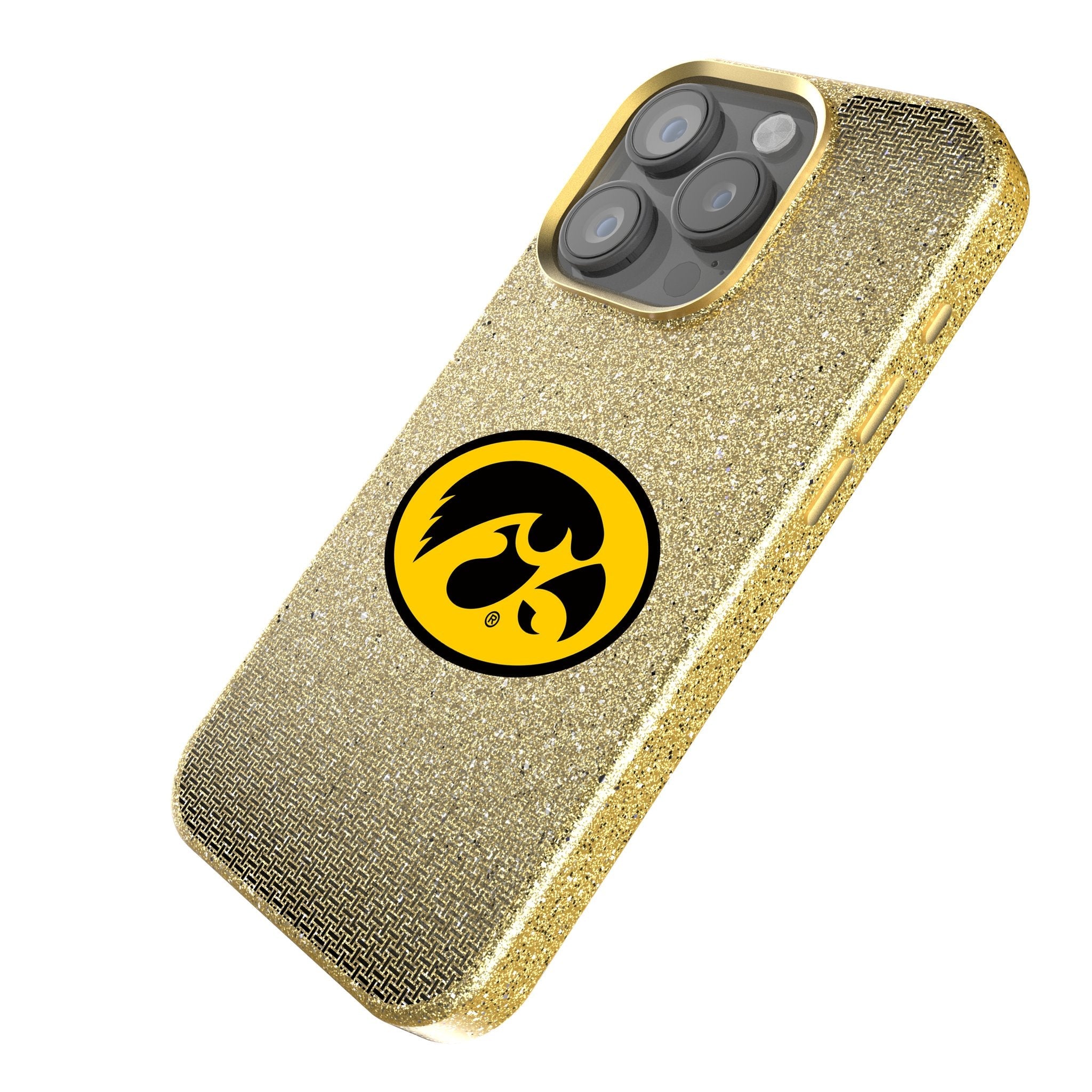 University of Iowa Hawkeyes Linen Bling Phone Case for Apple iPhone 2