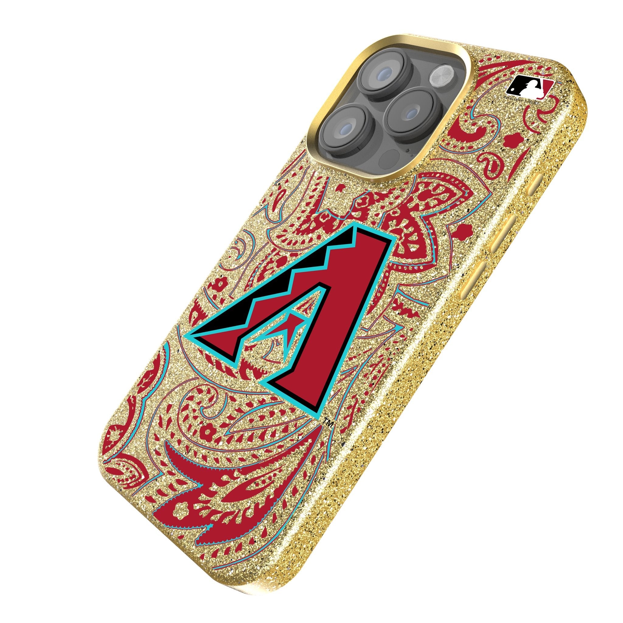 Arizona Diamondbacks Paisley Bling Phone Case 2