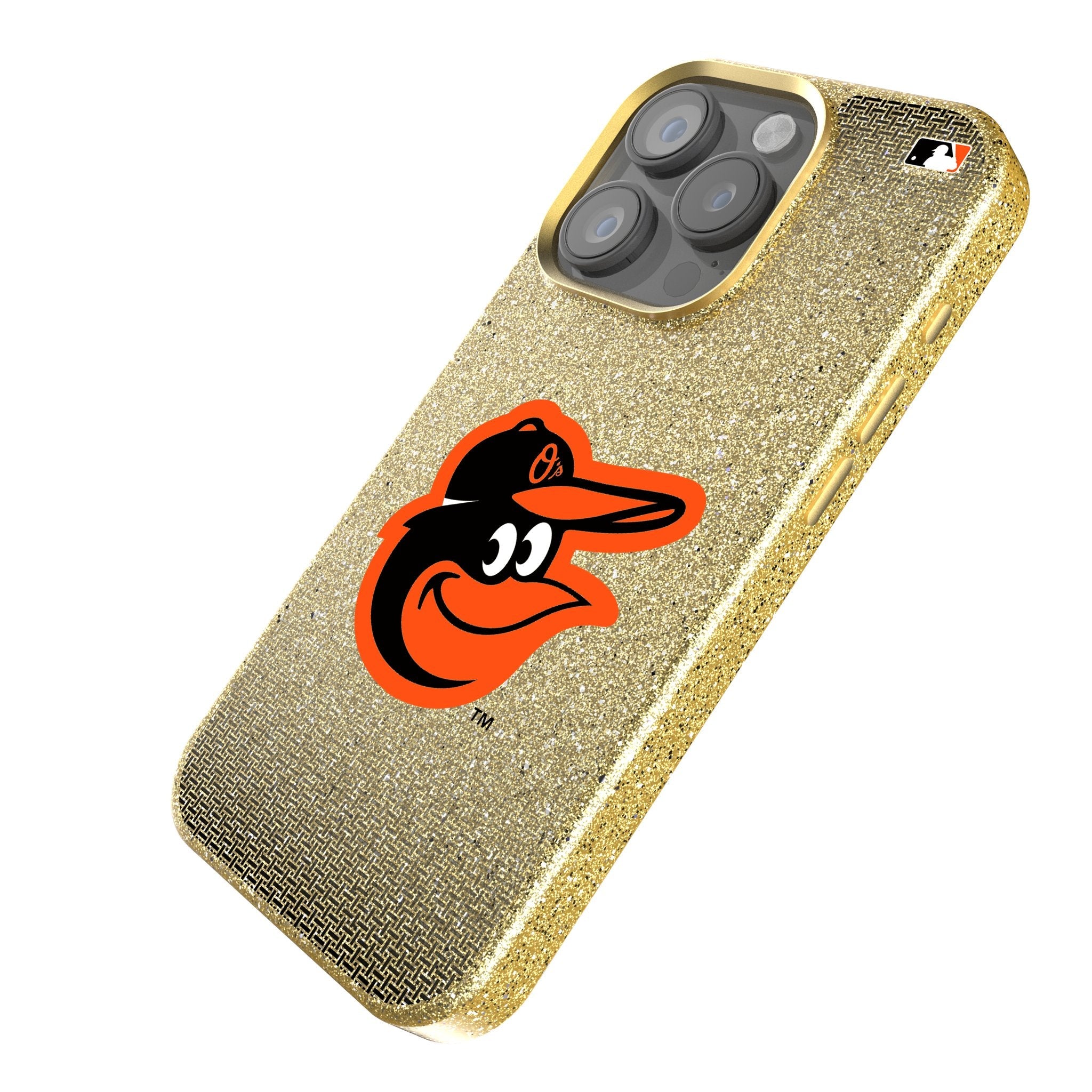 Baltimore Orioles Linen Bling Phone Case for Apple iPhone
