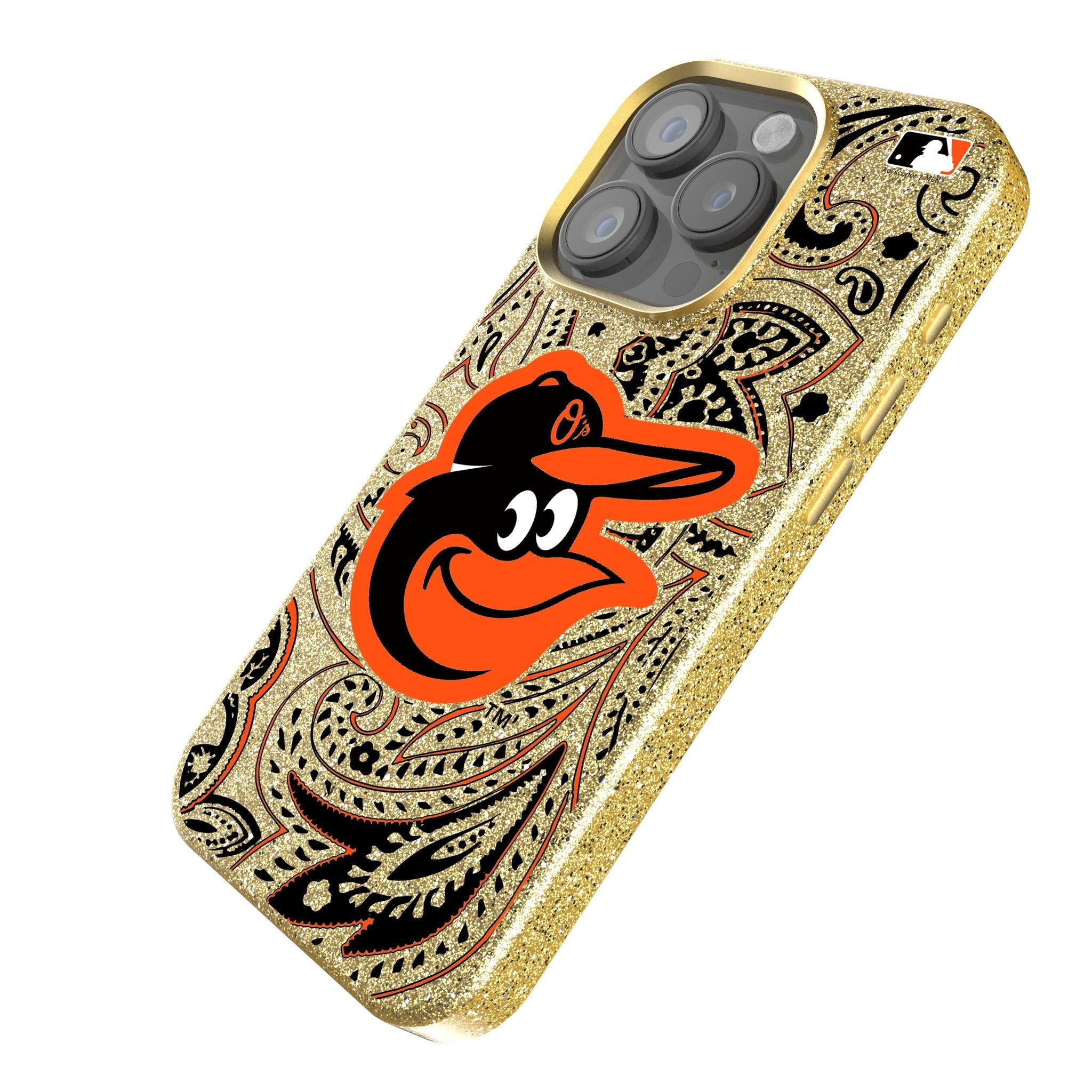 Baltimore Orioles Paisley Bling Phone Case 2