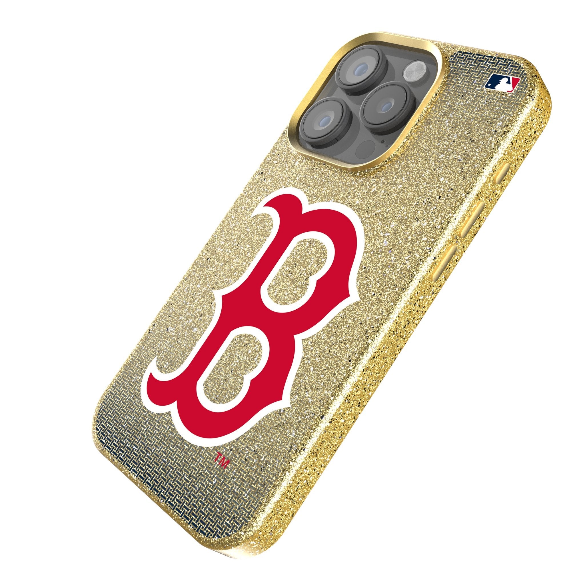 Boston Red Sox Linen Bling Phone Case for Apple iPhone 2