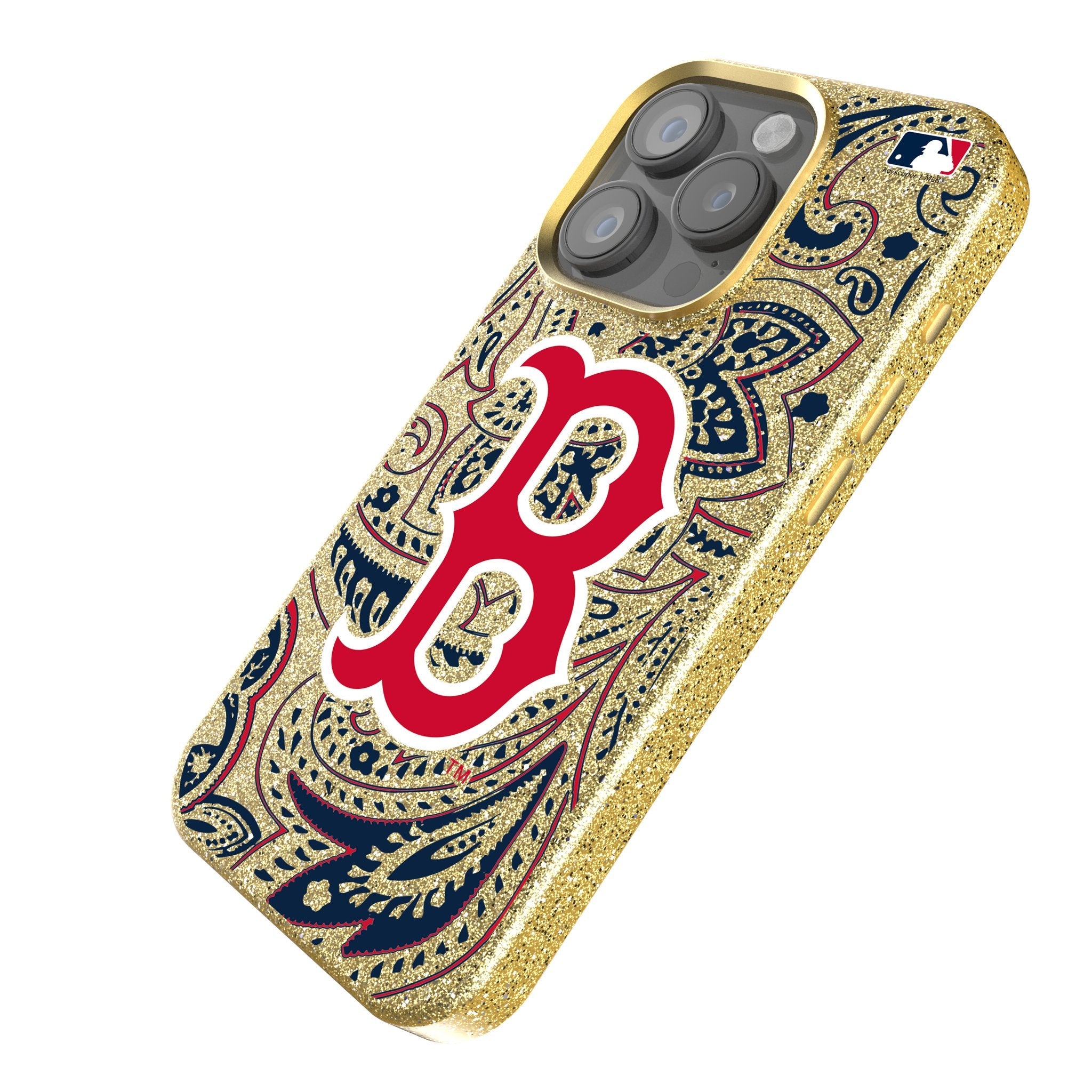 Boston Red Sox Paisley Bling Phone Case 2