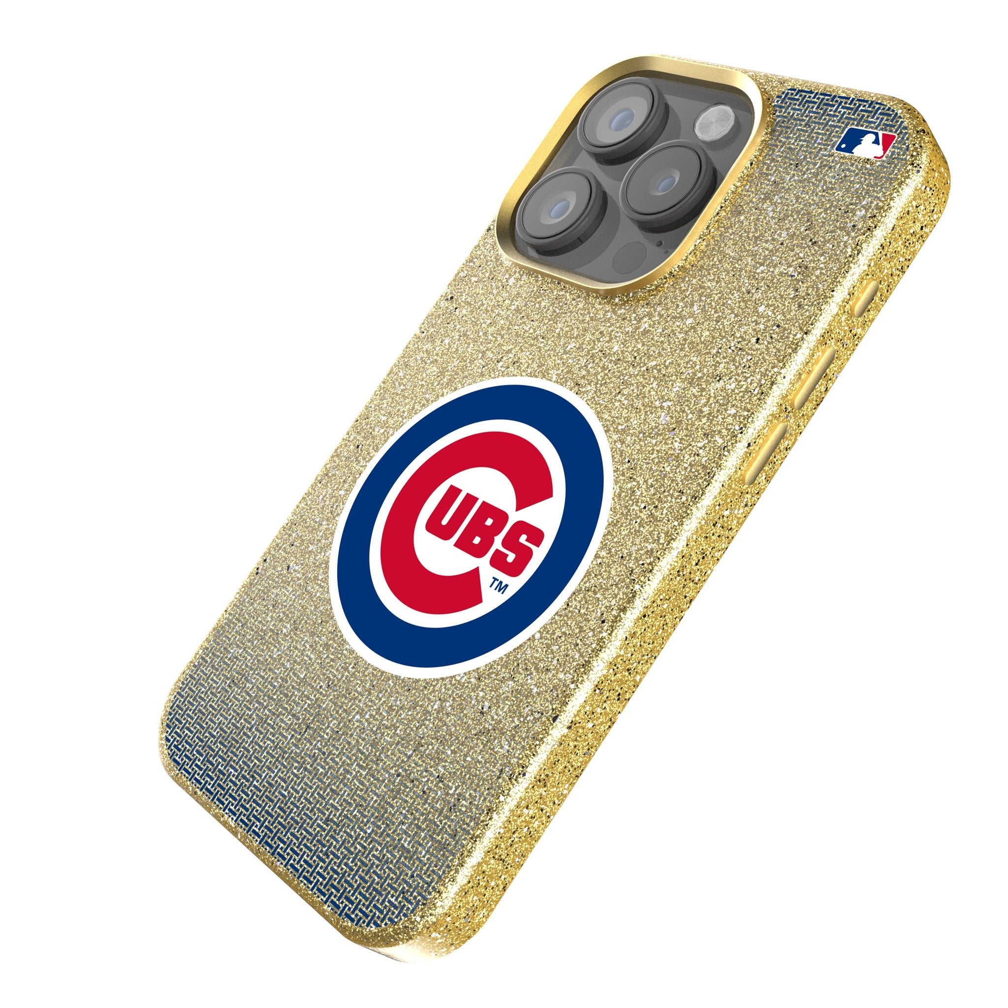 Chicago Cubs Linen Bling Phone Case for Apple iPhone 2