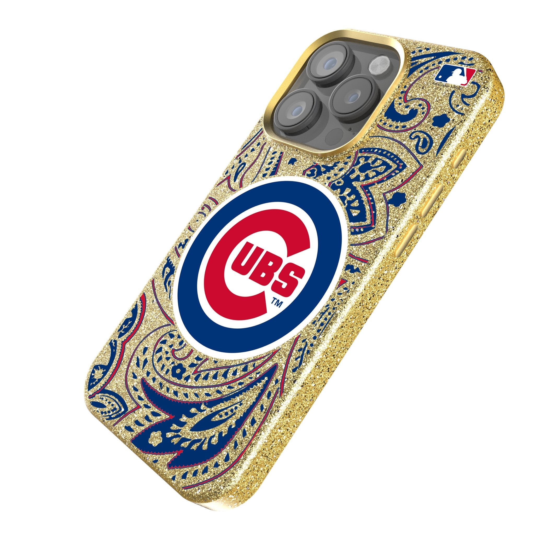 Chicago Cubs Paisley Bling Phone Case 2