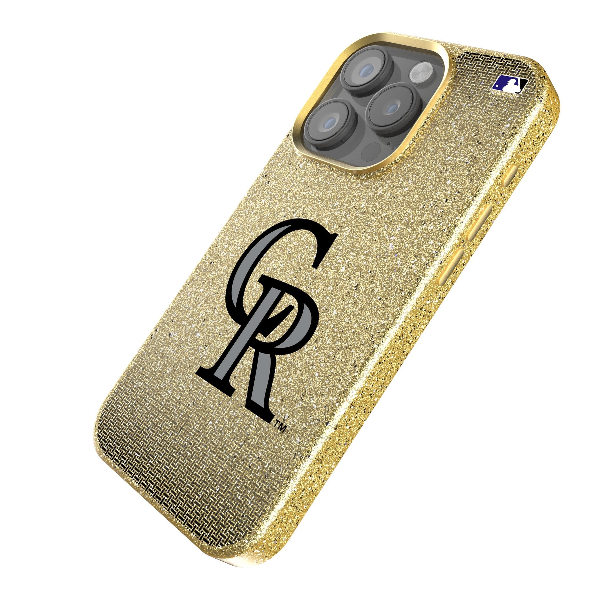 Colorado Rockies Linen Bling Phone Case for Apple iPhone 2